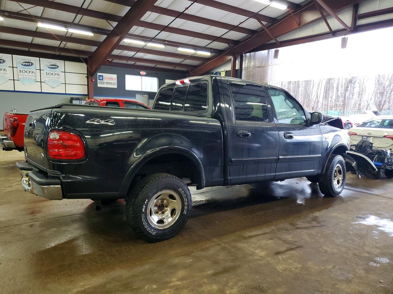 2003 Ford F150 Supercrew Black vin: 1FTRW08633KD36491