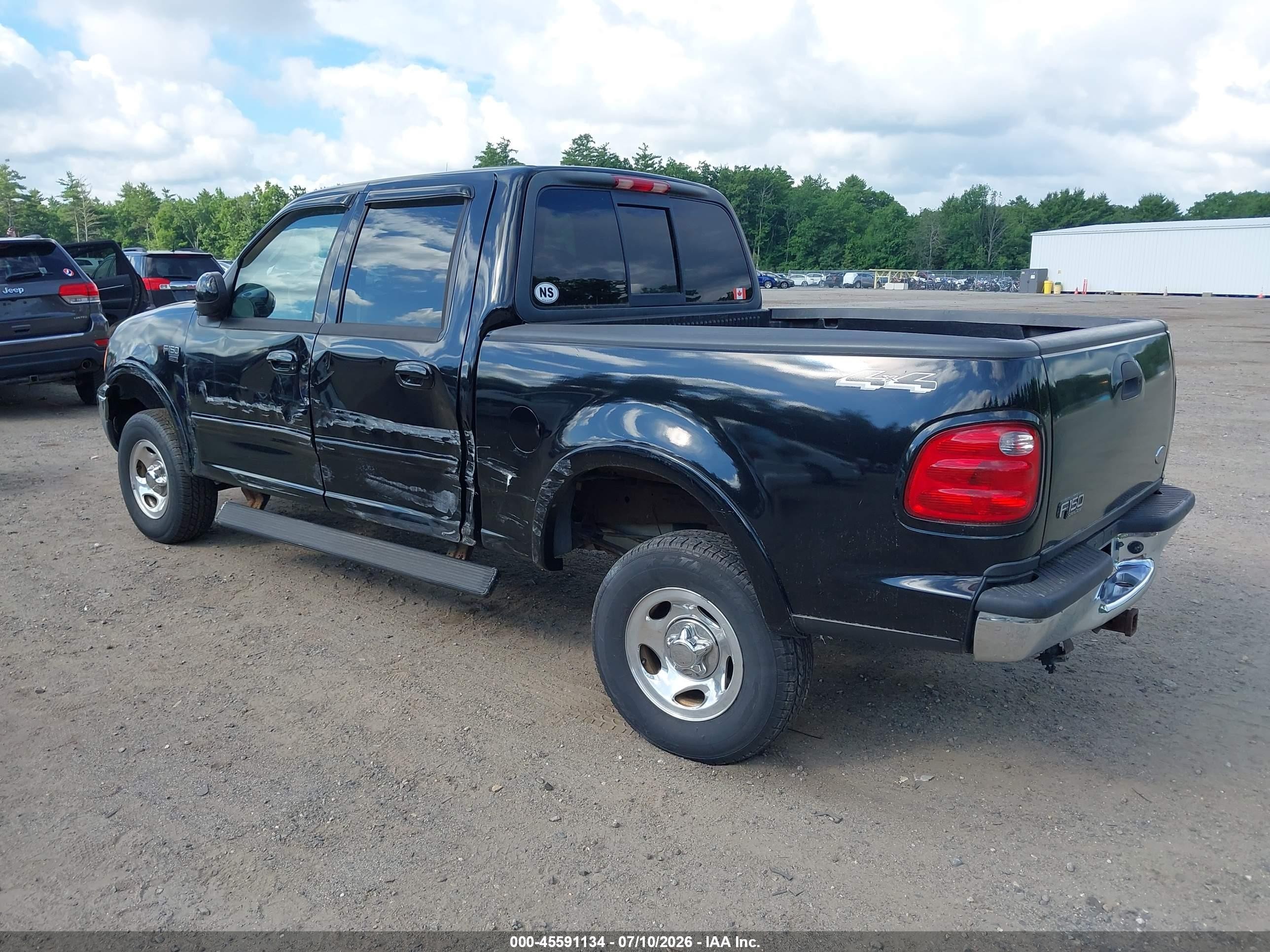 2001 Ford F-150 King Ranch Edition/lariat/xlt Black vin: 1FTRW08641KC59448