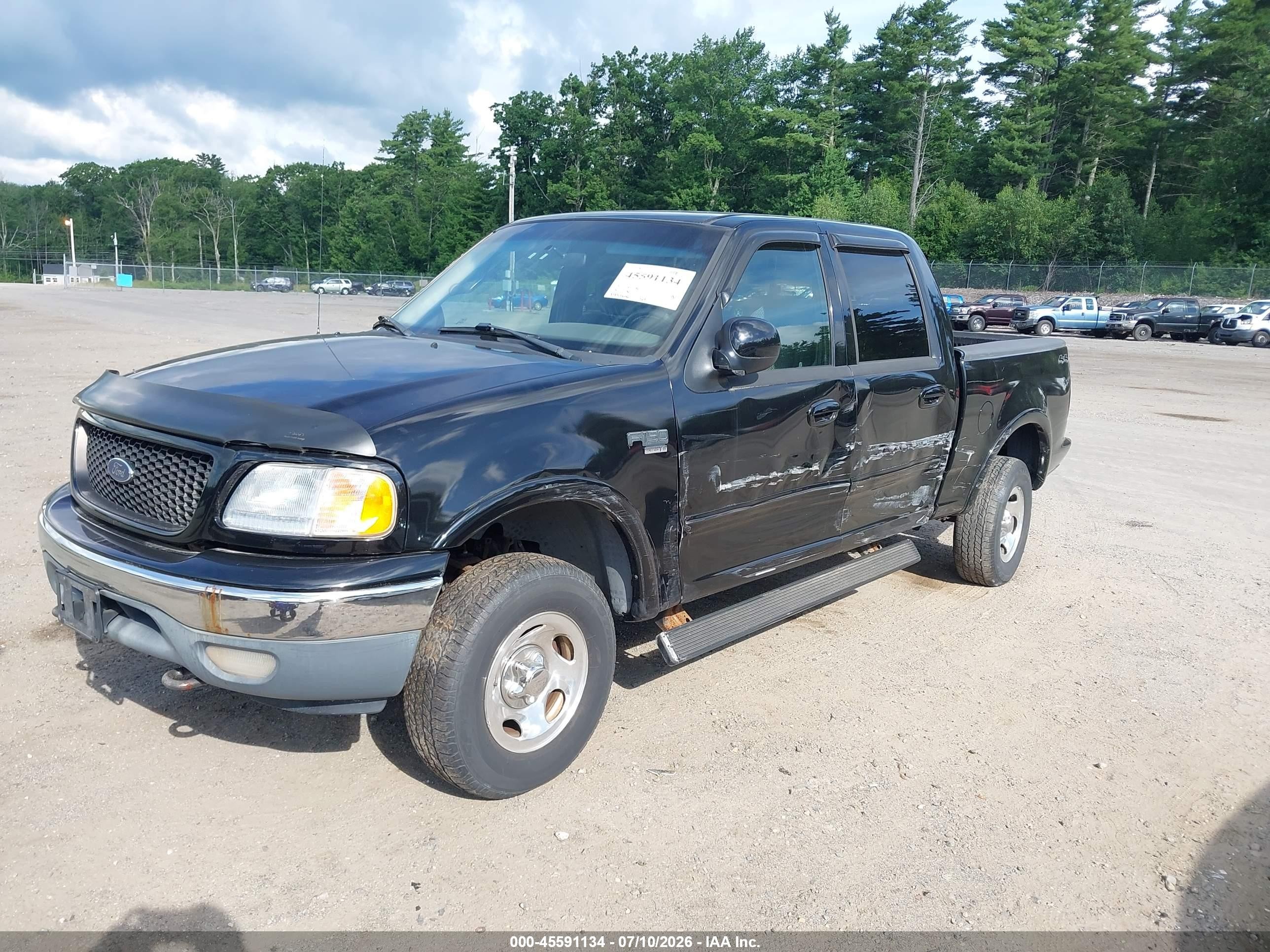 2001 Ford F-150 King Ranch Edition/lariat/xlt Black vin: 1FTRW08641KC59448