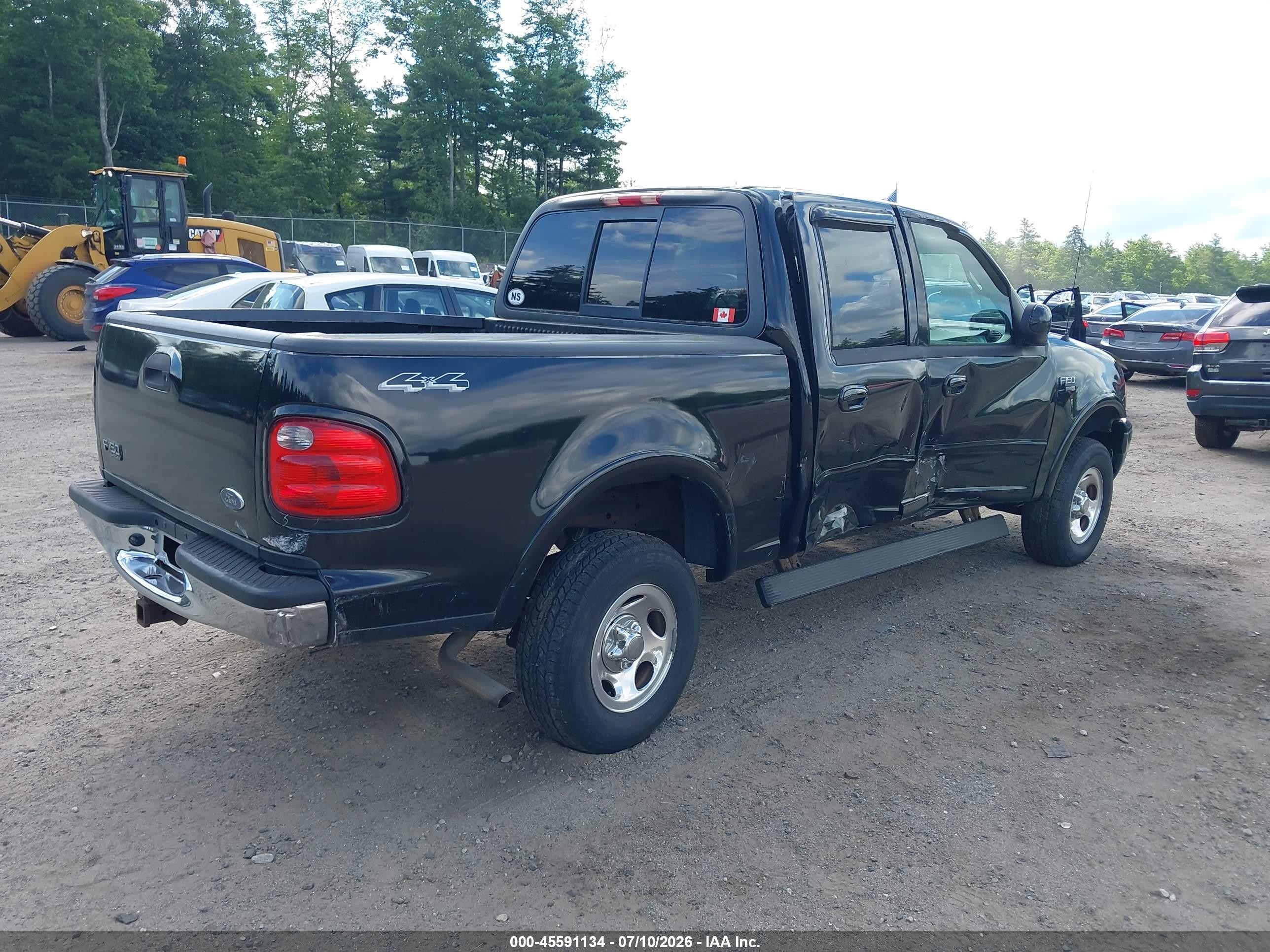 2001 Ford F-150 King Ranch Edition/lariat/xlt Black vin: 1FTRW08641KC59448