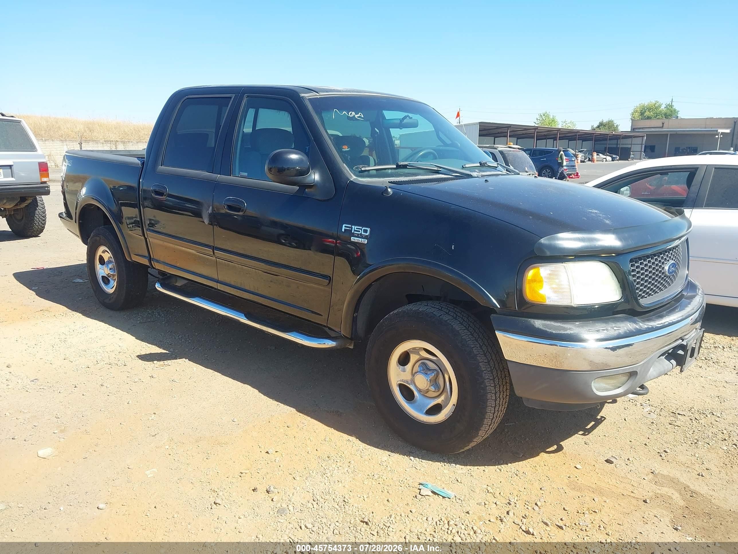 2002 Ford F-150 Lariat/xlt Black vin: 1FTRW08642KA74060
