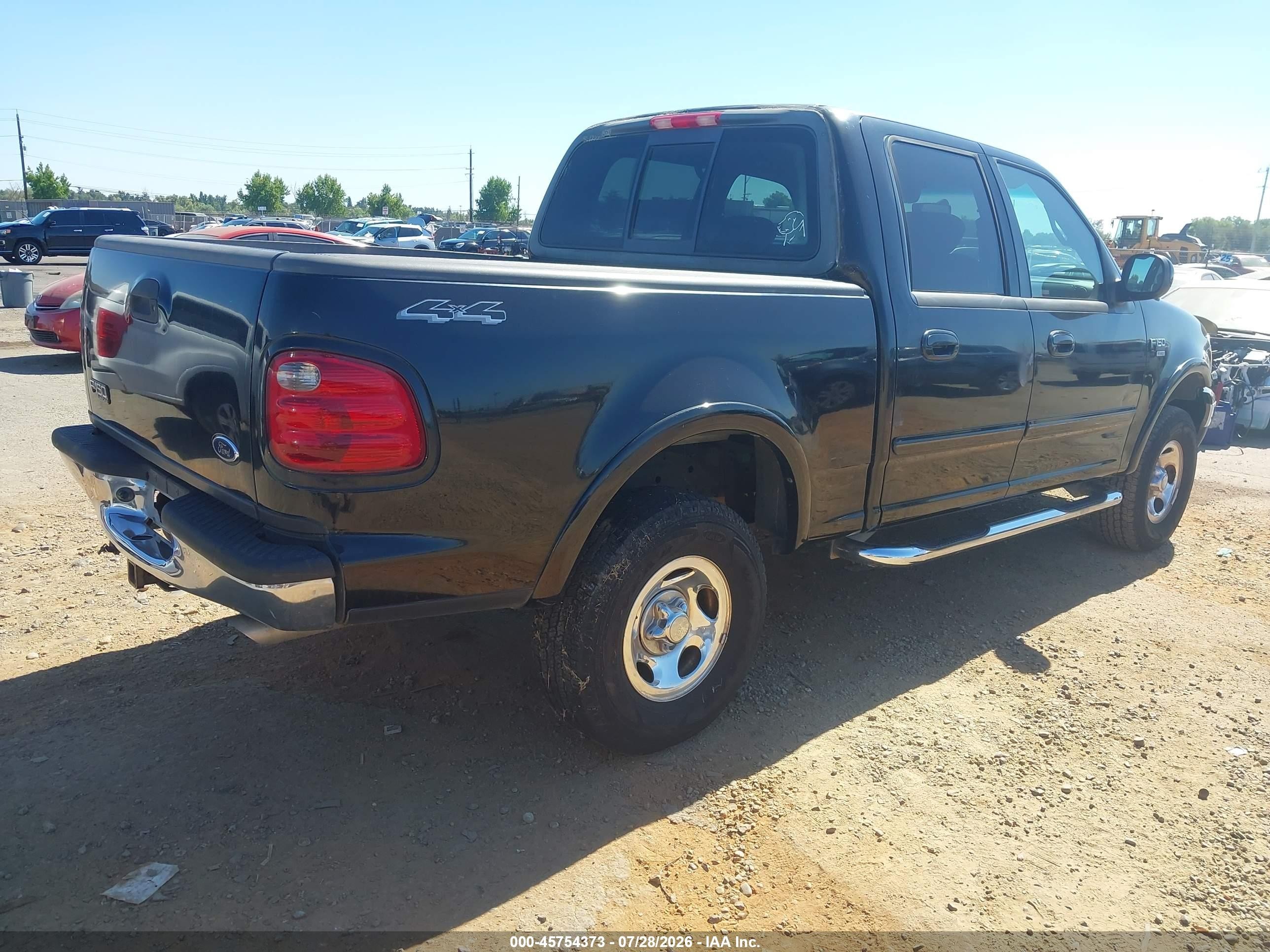 2002 Ford F-150 Lariat/xlt Black vin: 1FTRW08642KA74060