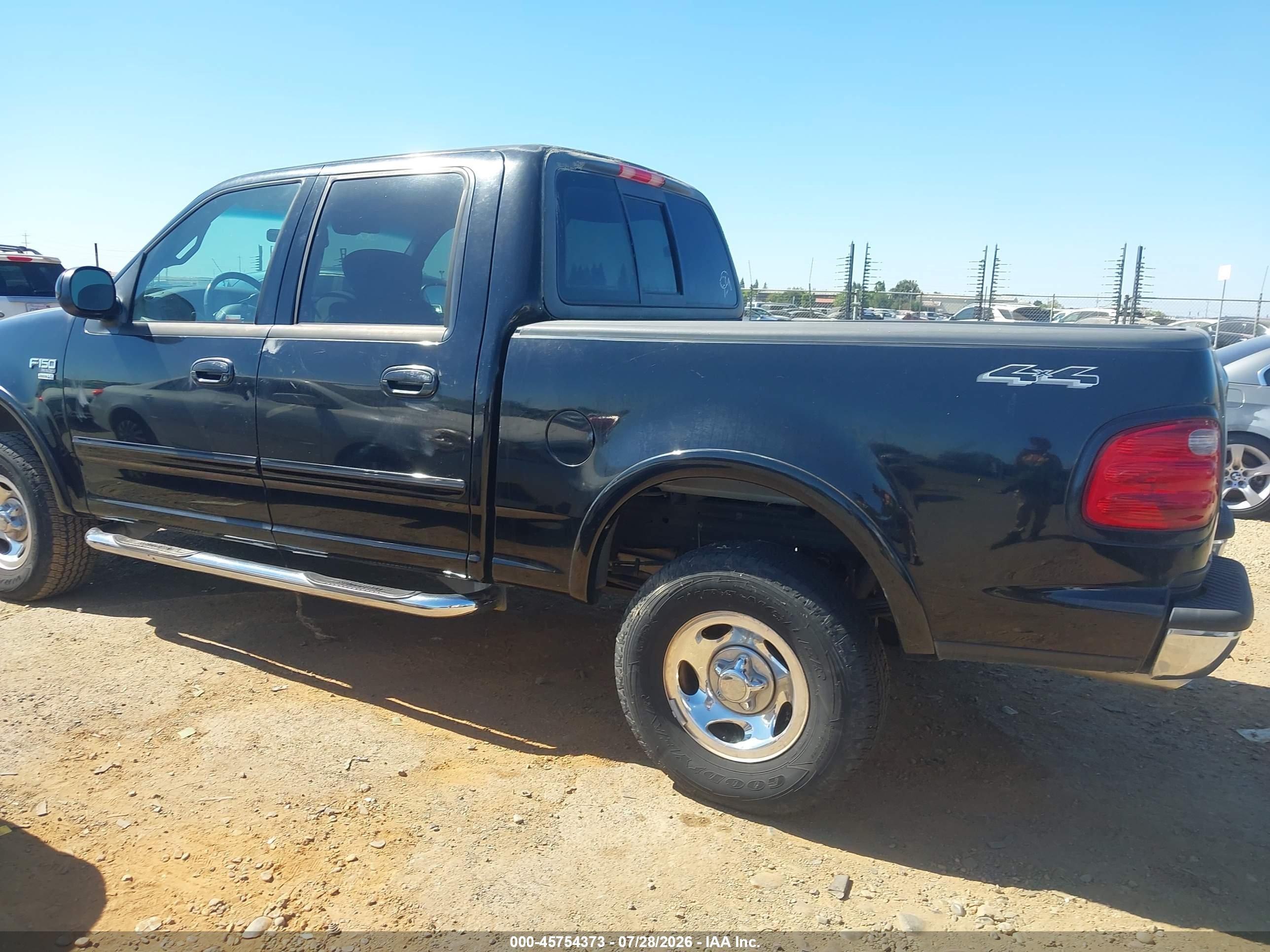 2002 Ford F-150 Lariat/xlt Black vin: 1FTRW08642KA74060