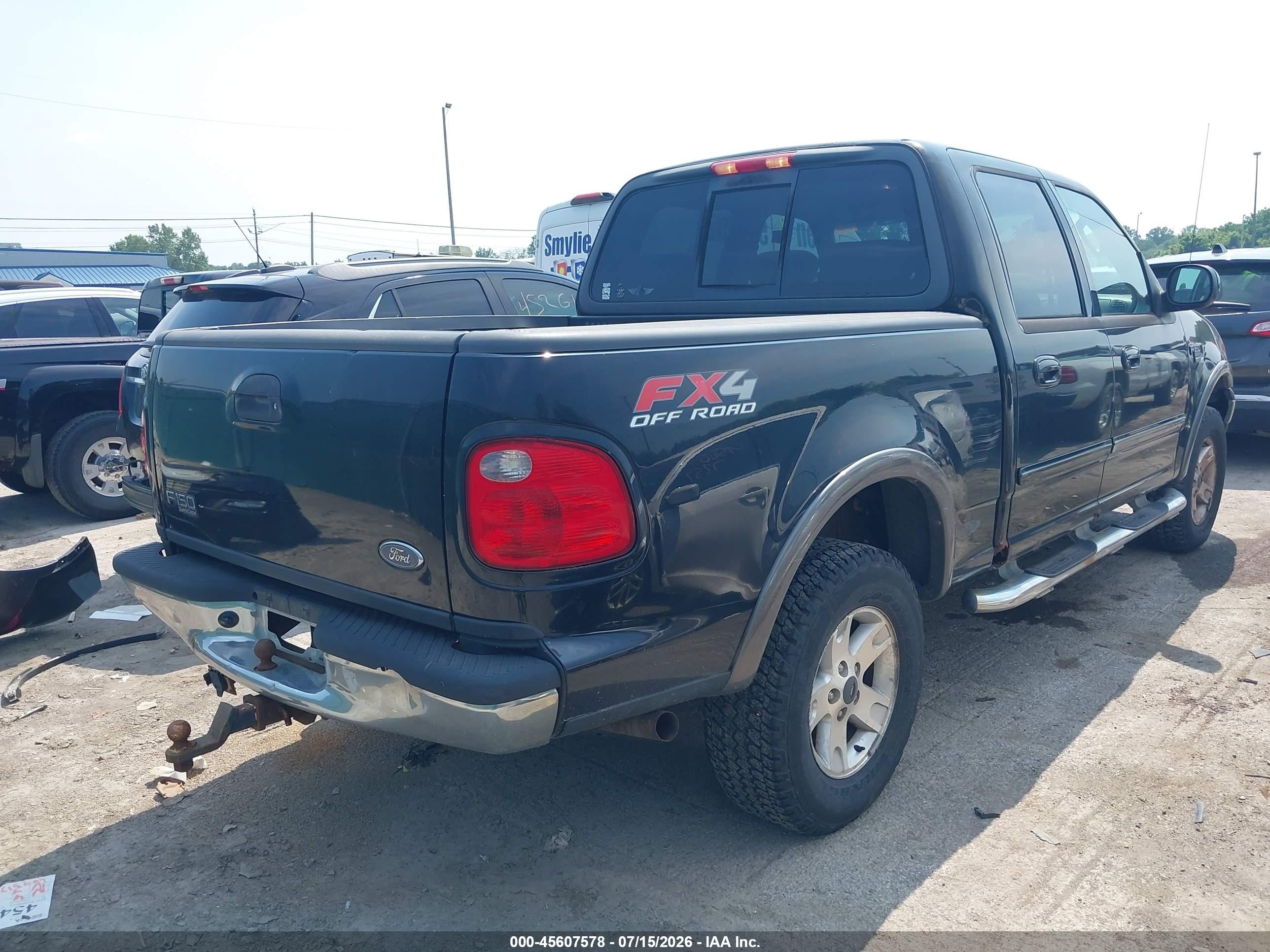 2003 Ford F-150 Lariat/xlt Black vin: 1FTRW08663KC60359