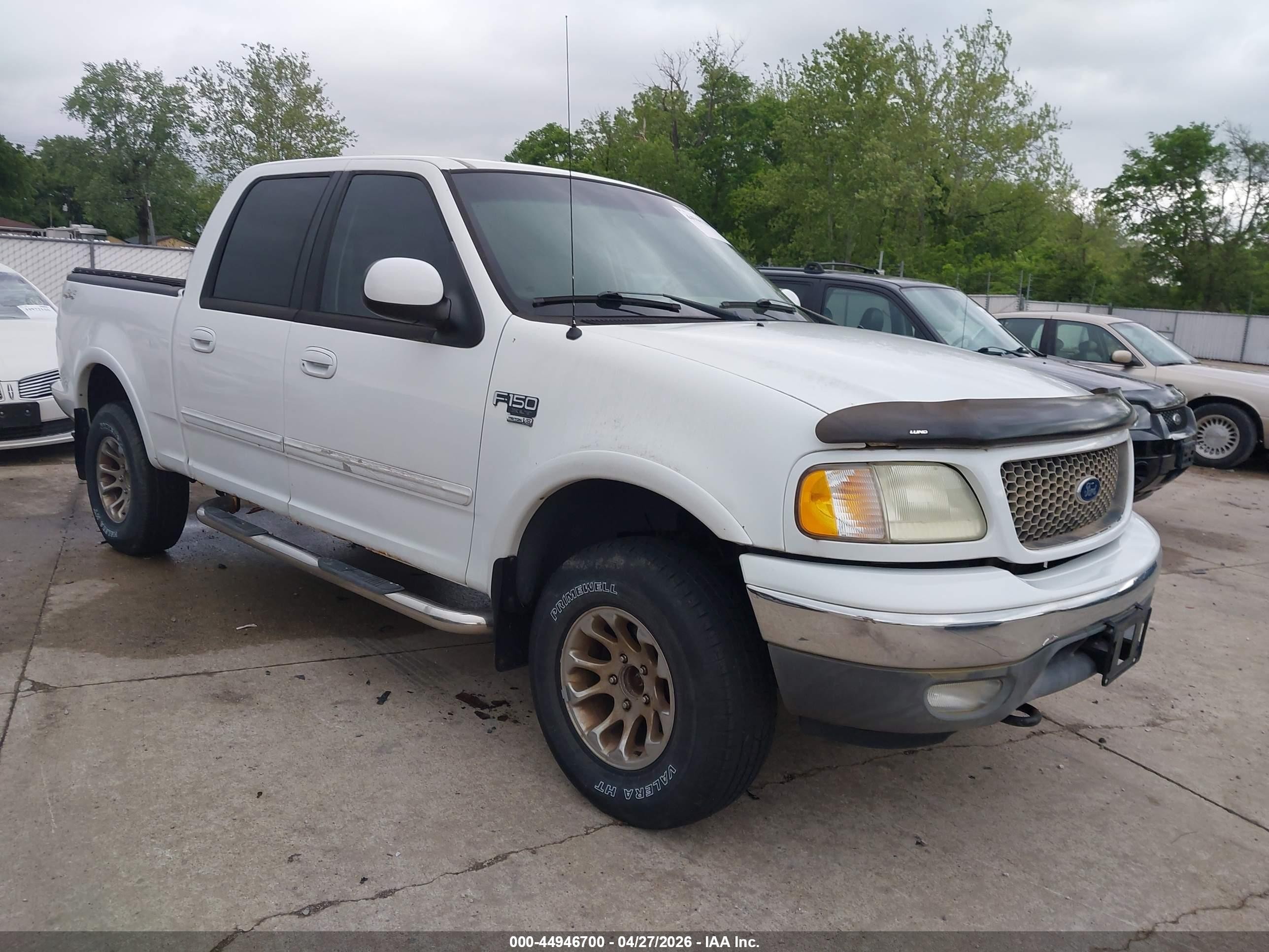 2003 Ford F-150 Lariat/xlt White vin: 1FTRW08673KD68330