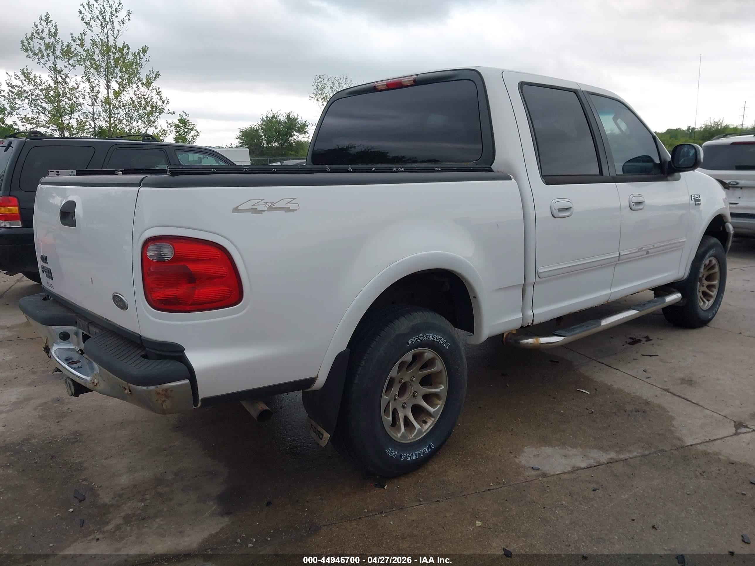 2003 Ford F-150 Lariat/xlt White vin: 1FTRW08673KD68330