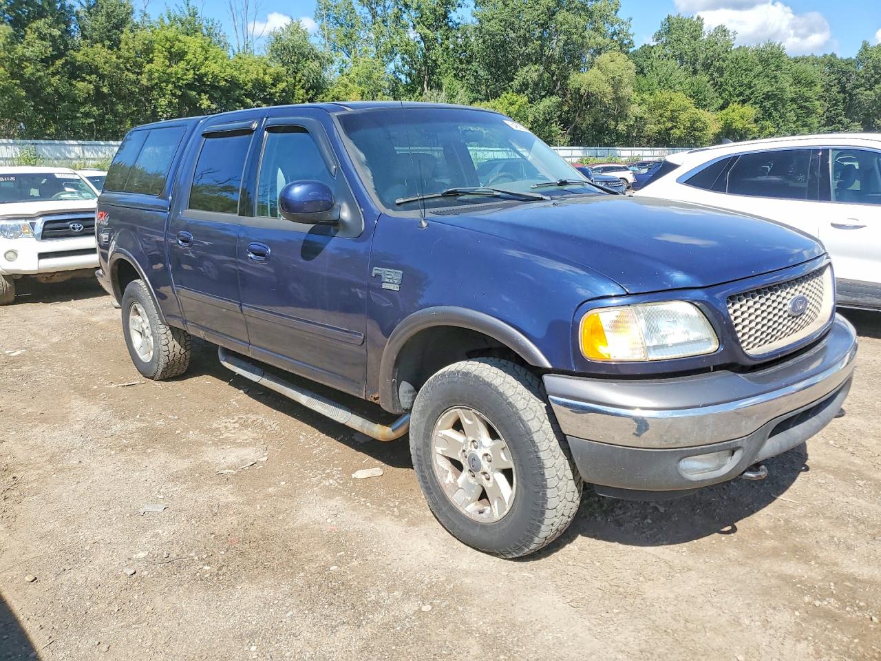 2003 Ford F150 Supercrew Синий vin: 1FTRW08683KC49640