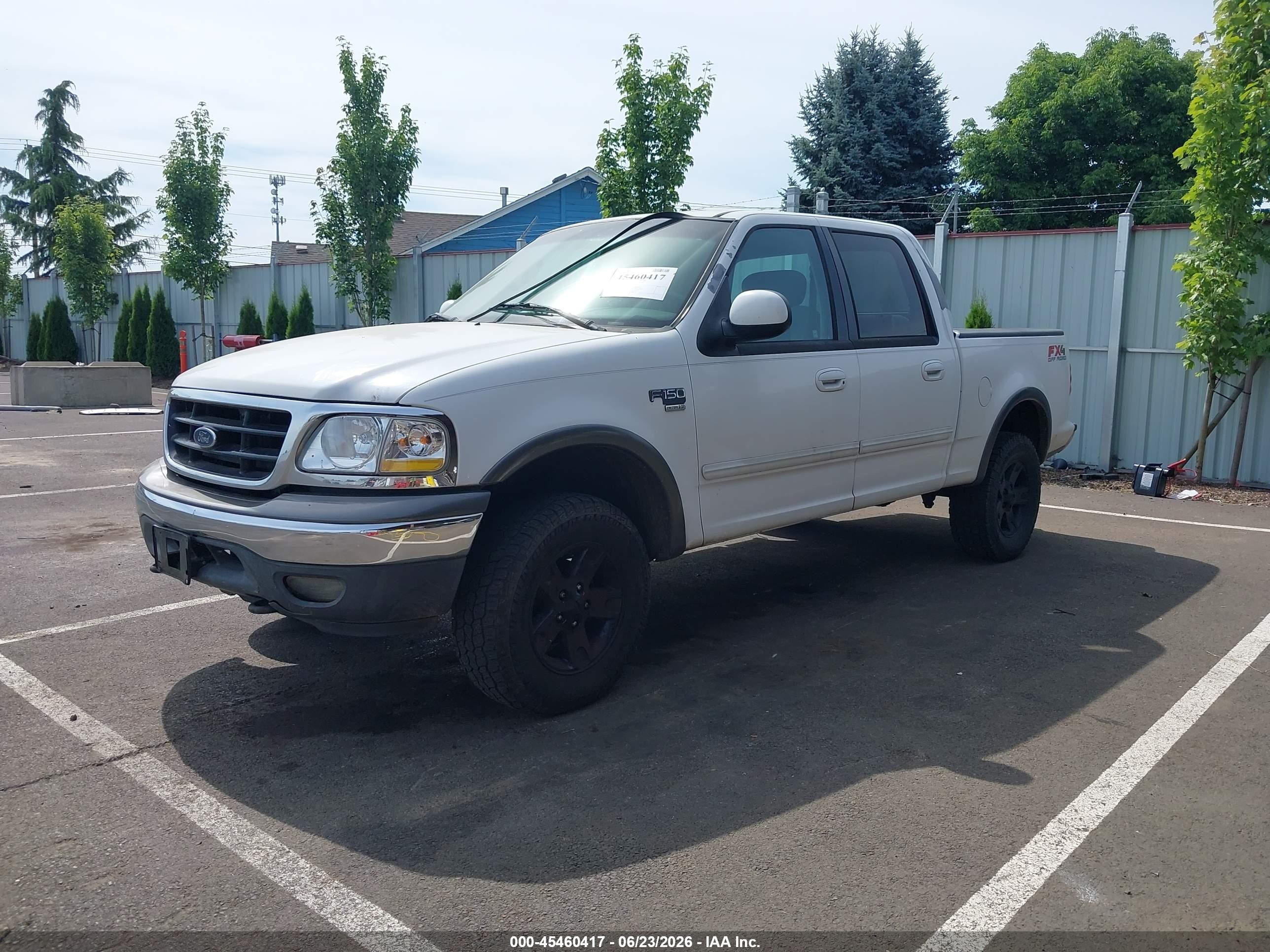 2003 Ford F-150 Lariat/xlt White vin: 1FTRW08693KC93355
