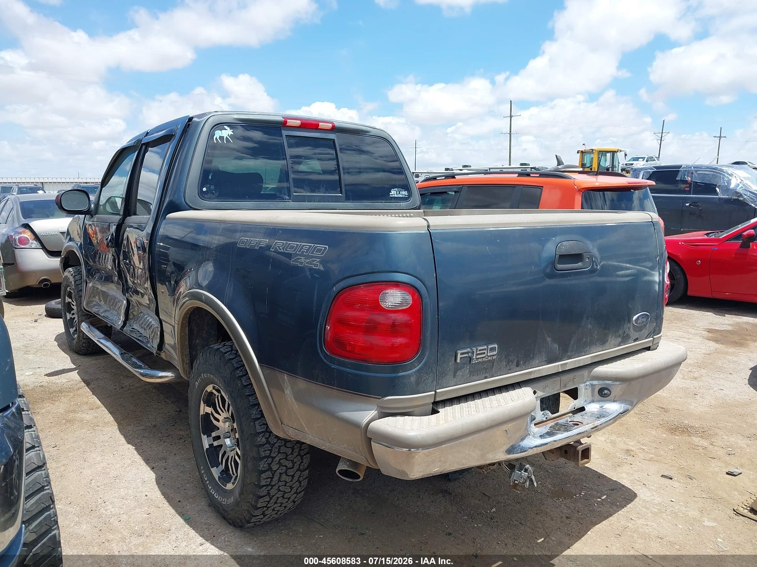 2001 Ford F-150 King Ranch Edition/lariat/xlt Pewter vin: 1FTRW08L01KB87833