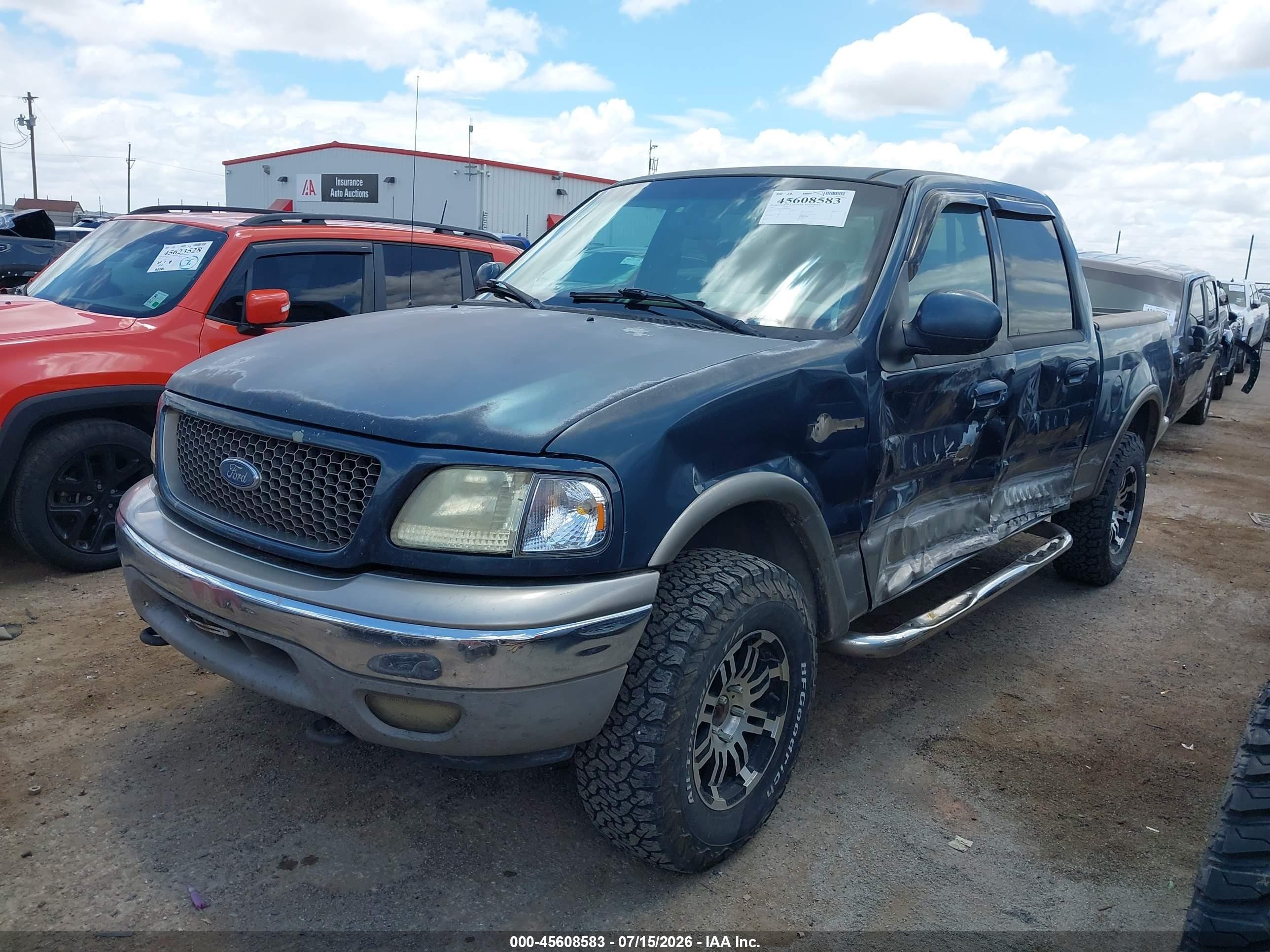 2001 Ford F-150 King Ranch Edition/lariat/xlt Pewter vin: 1FTRW08L01KB87833
