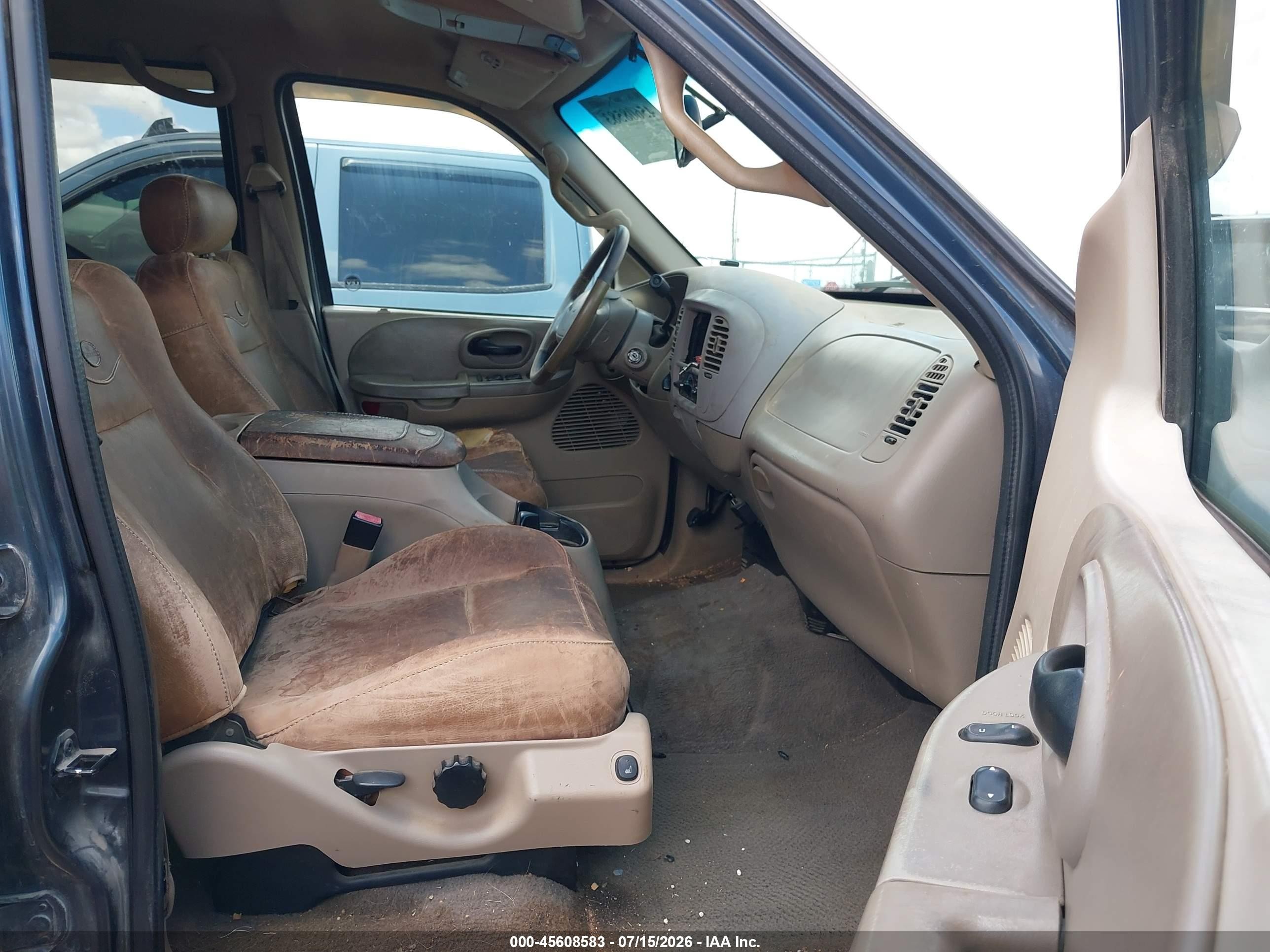 2001 Ford F-150 King Ranch Edition/lariat/xlt Pewter vin: 1FTRW08L01KB87833