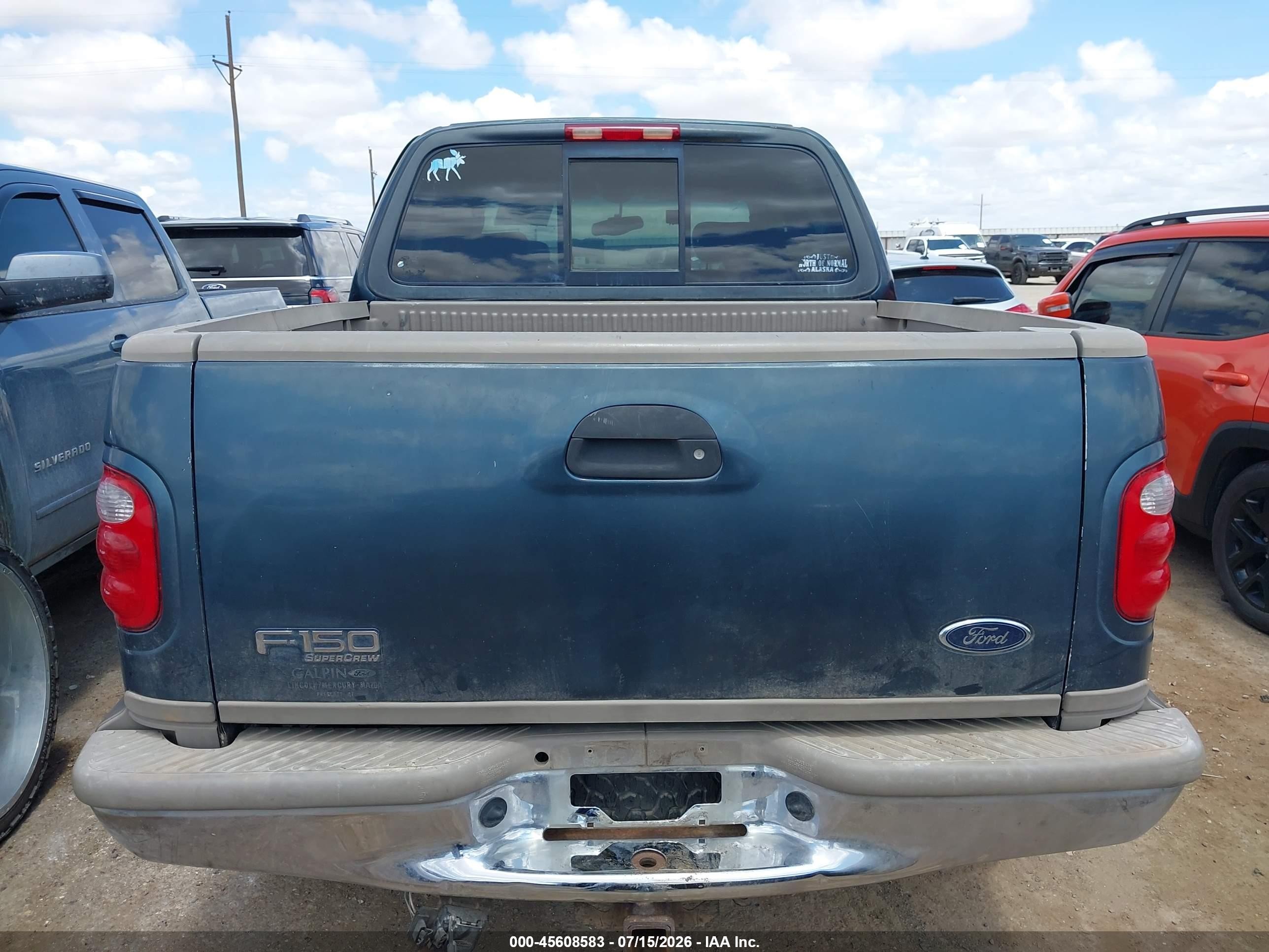 2001 Ford F-150 King Ranch Edition/lariat/xlt Pewter vin: 1FTRW08L01KB87833