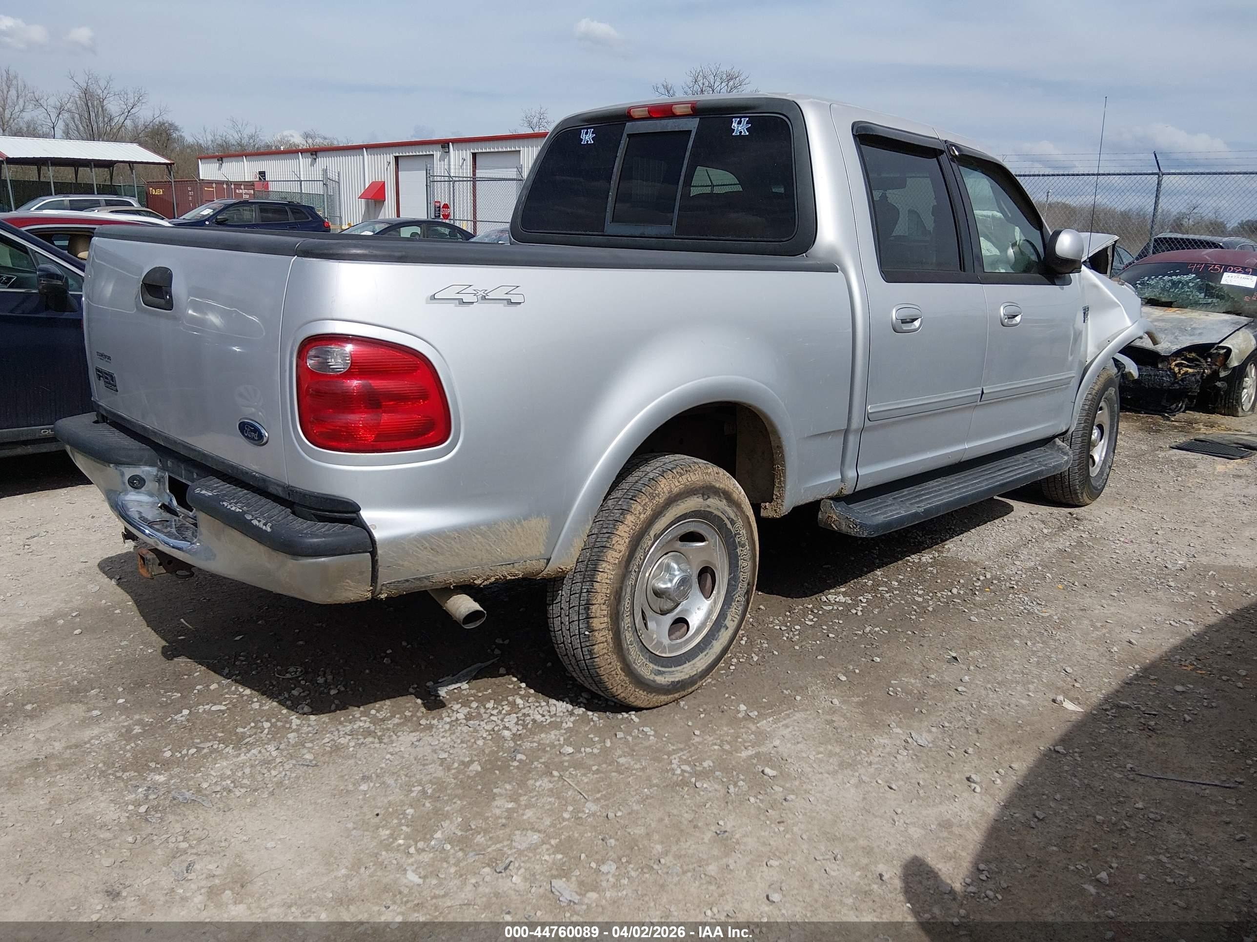 2001 Ford F-150 King Ranch Edition/lariat/xlt Silver vin: 1FTRW08L01KB96337