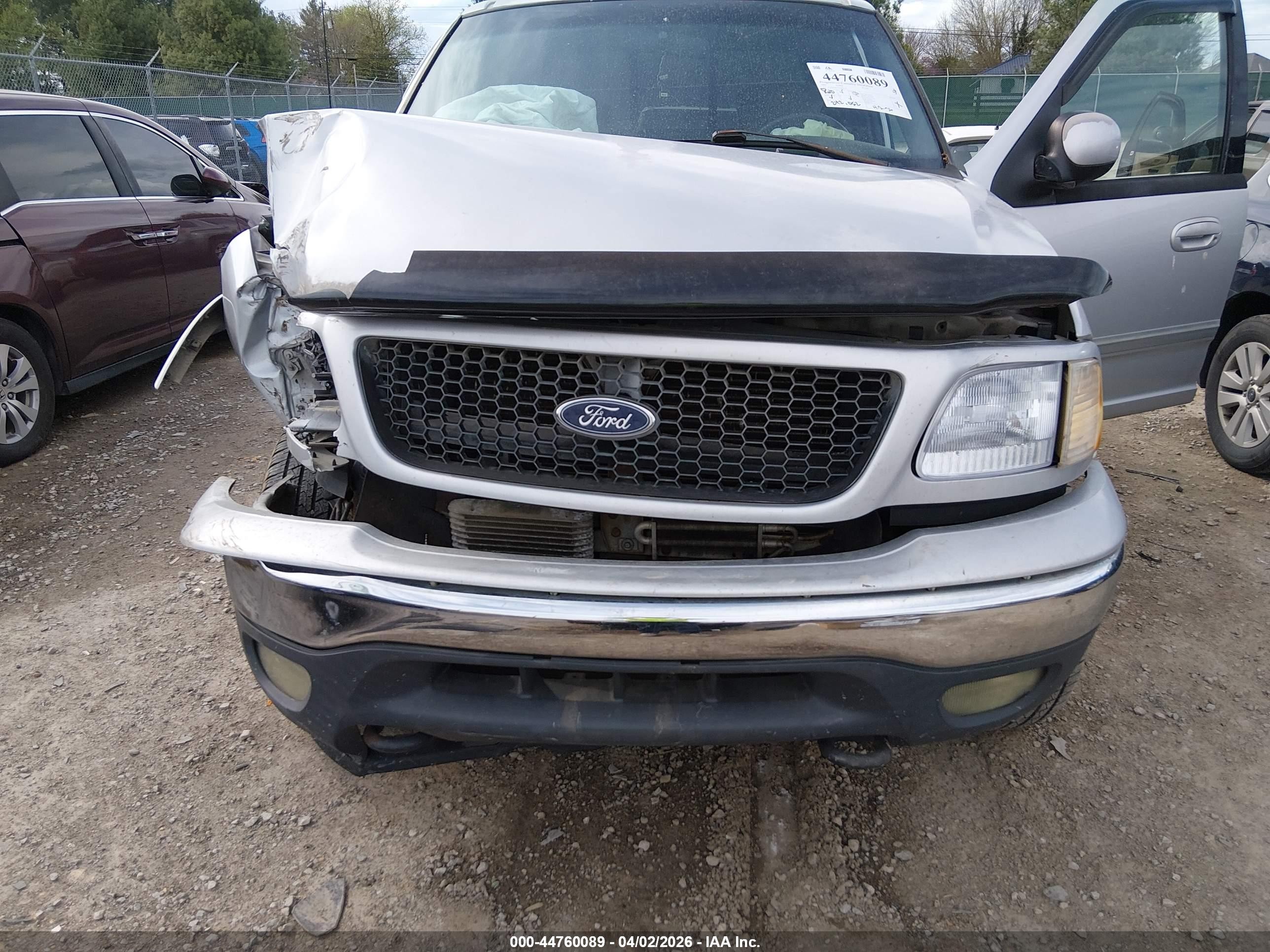 2001 Ford F-150 King Ranch Edition/lariat/xlt Silver vin: 1FTRW08L01KB96337