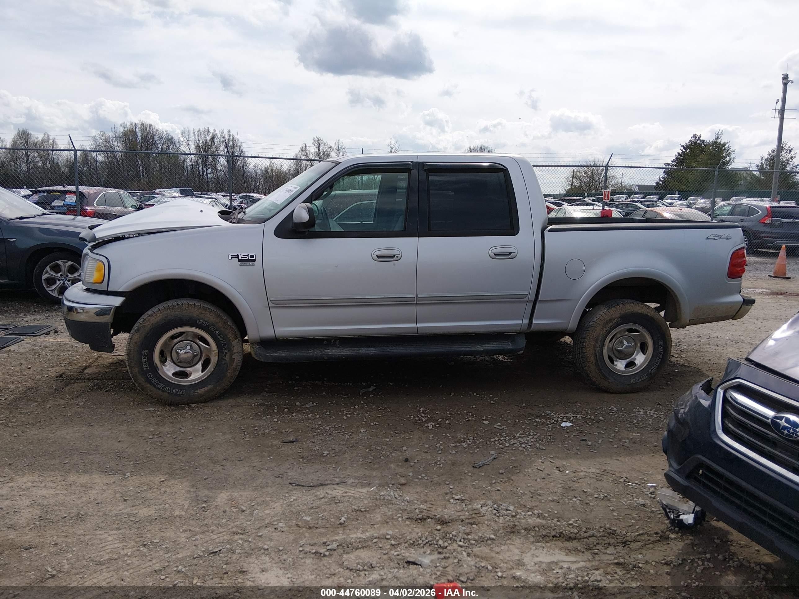 2001 Ford F-150 King Ranch Edition/lariat/xlt Silver vin: 1FTRW08L01KB96337