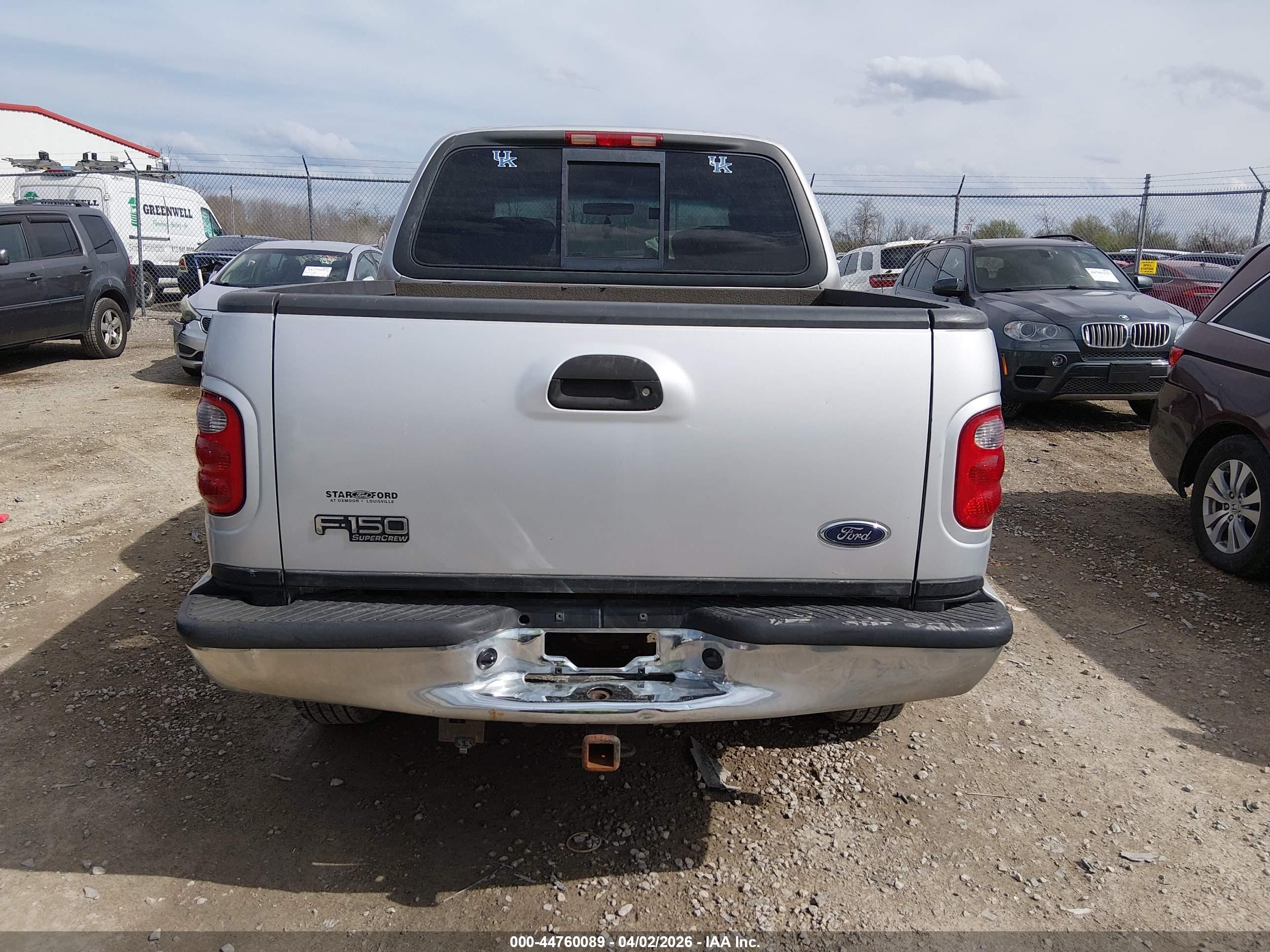 2001 Ford F-150 King Ranch Edition/lariat/xlt Silver vin: 1FTRW08L01KB96337