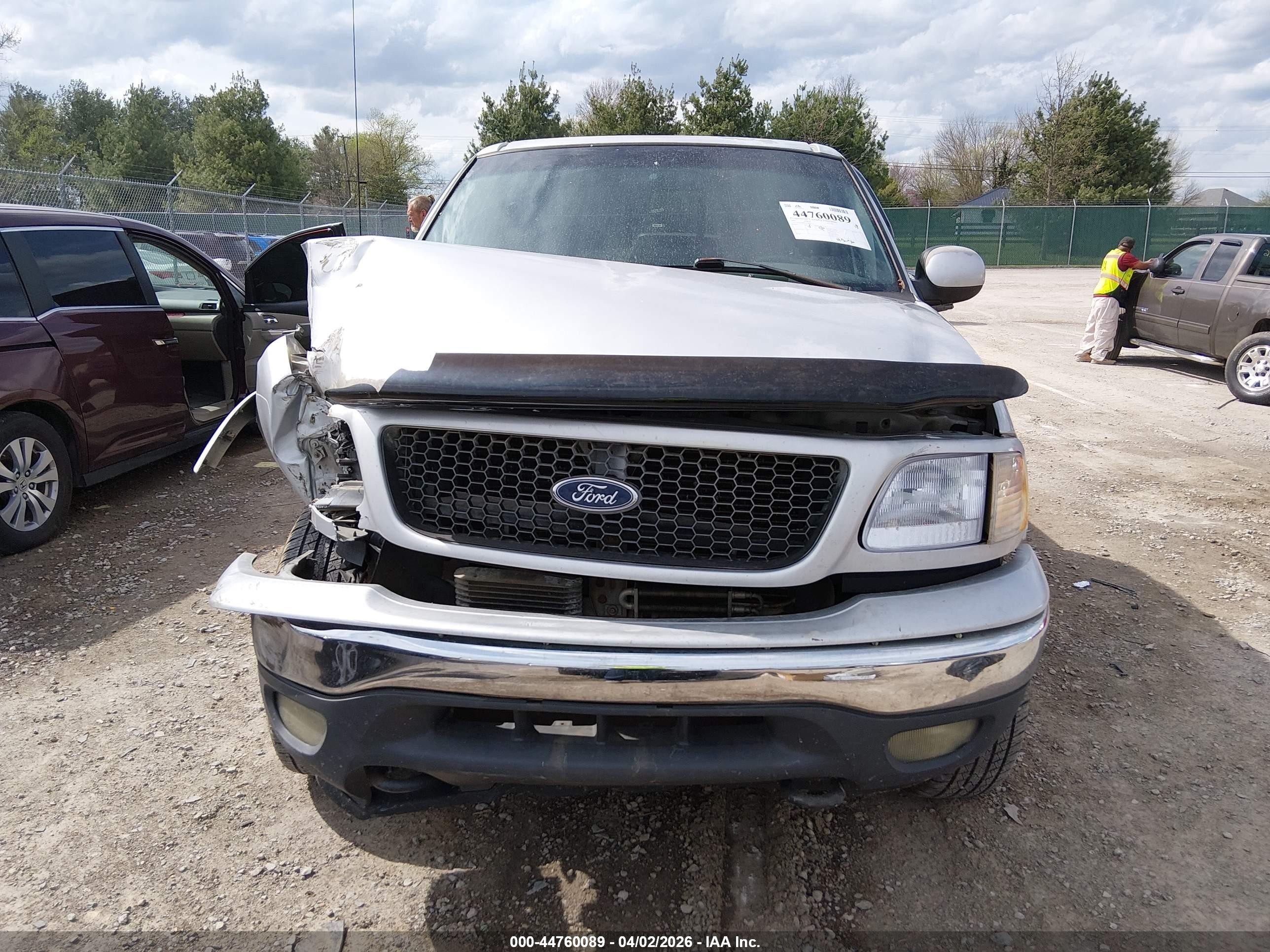 2001 Ford F-150 King Ranch Edition/lariat/xlt Silver vin: 1FTRW08L01KB96337