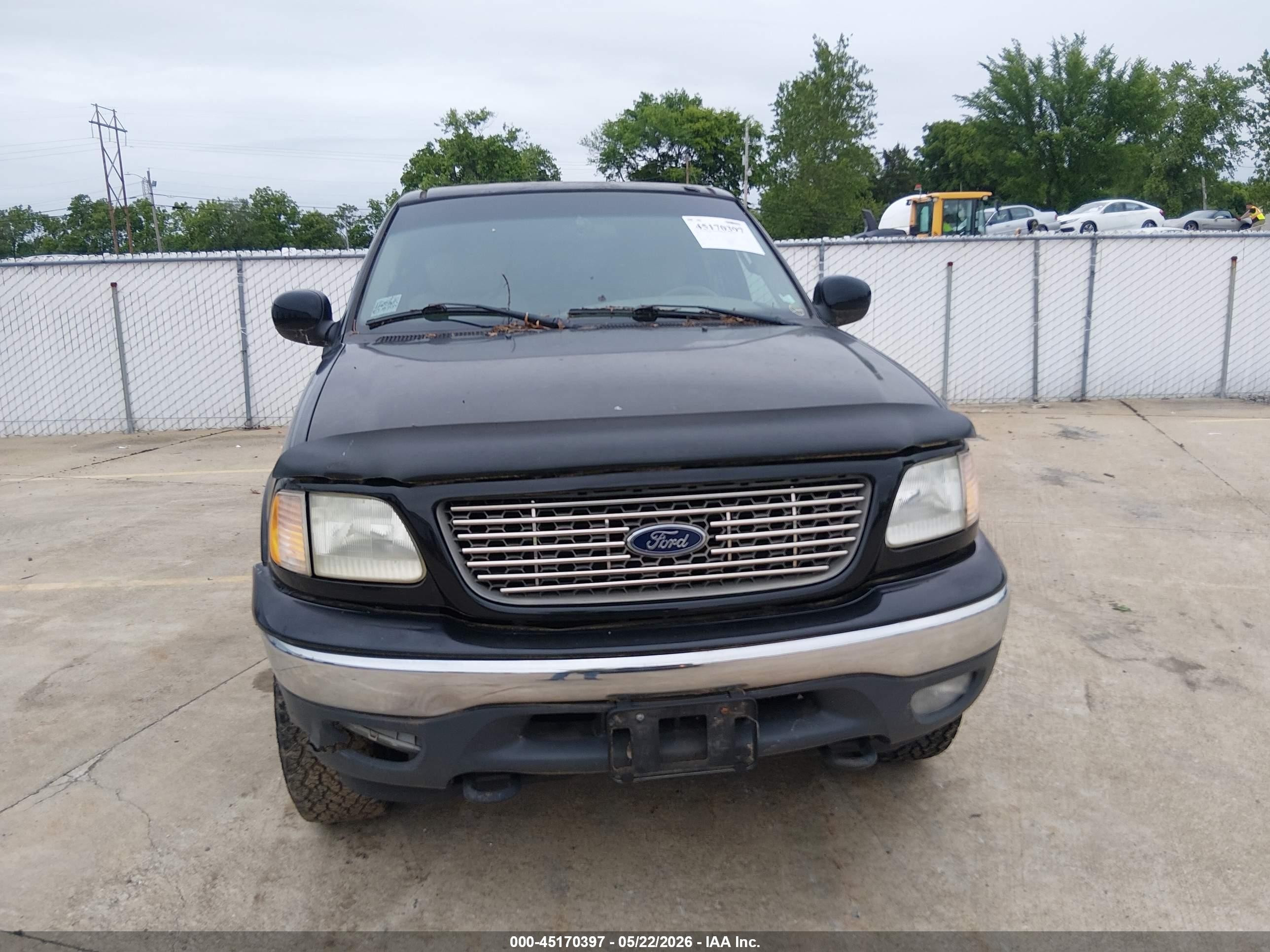 2001 Ford F150 Supercrew Black vin: 1FTRW08L01KC31734