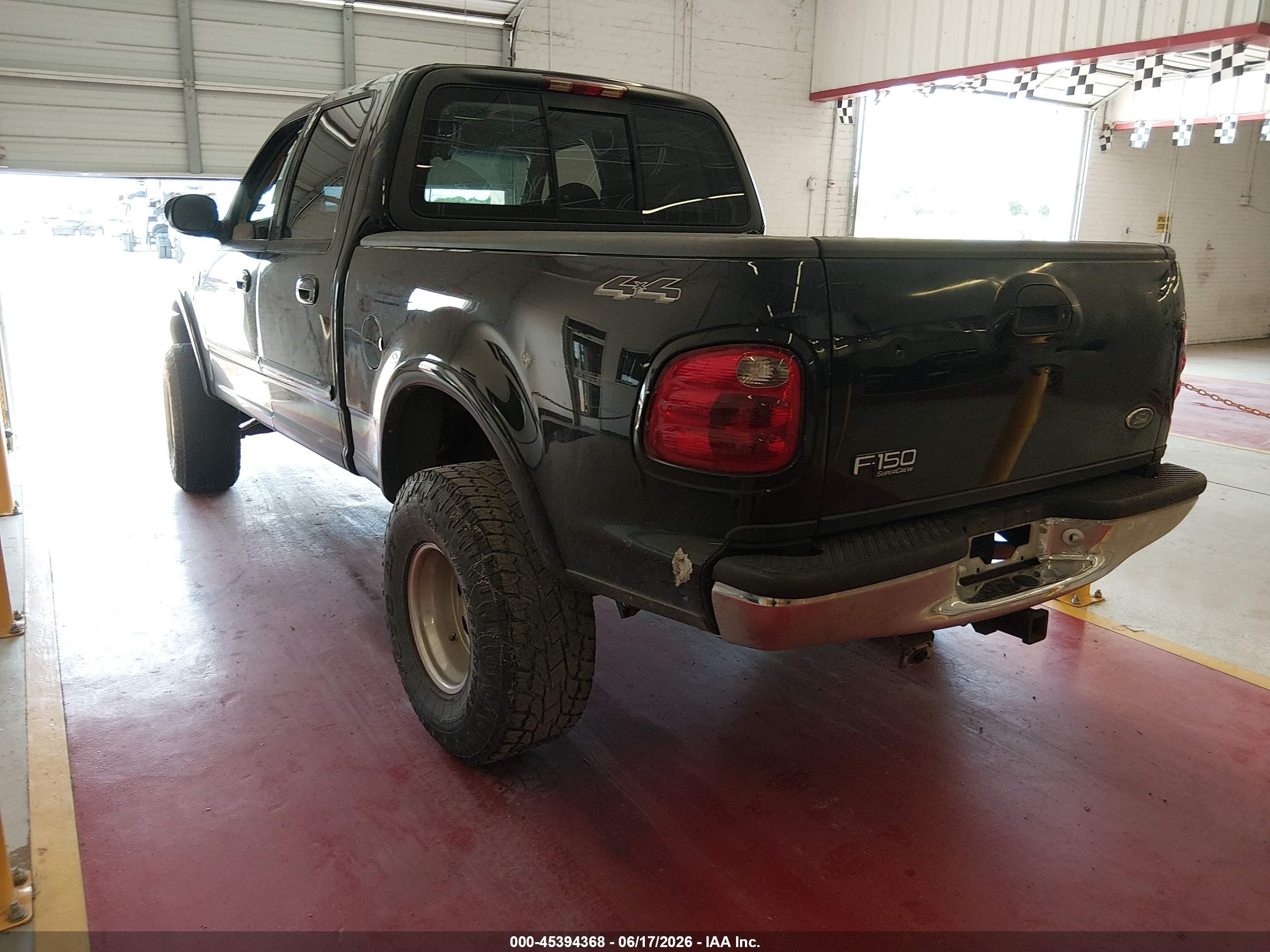 2001 Ford F-150 King Ranch Edition/lariat/xlt Black vin: 1FTRW08L01KD53932