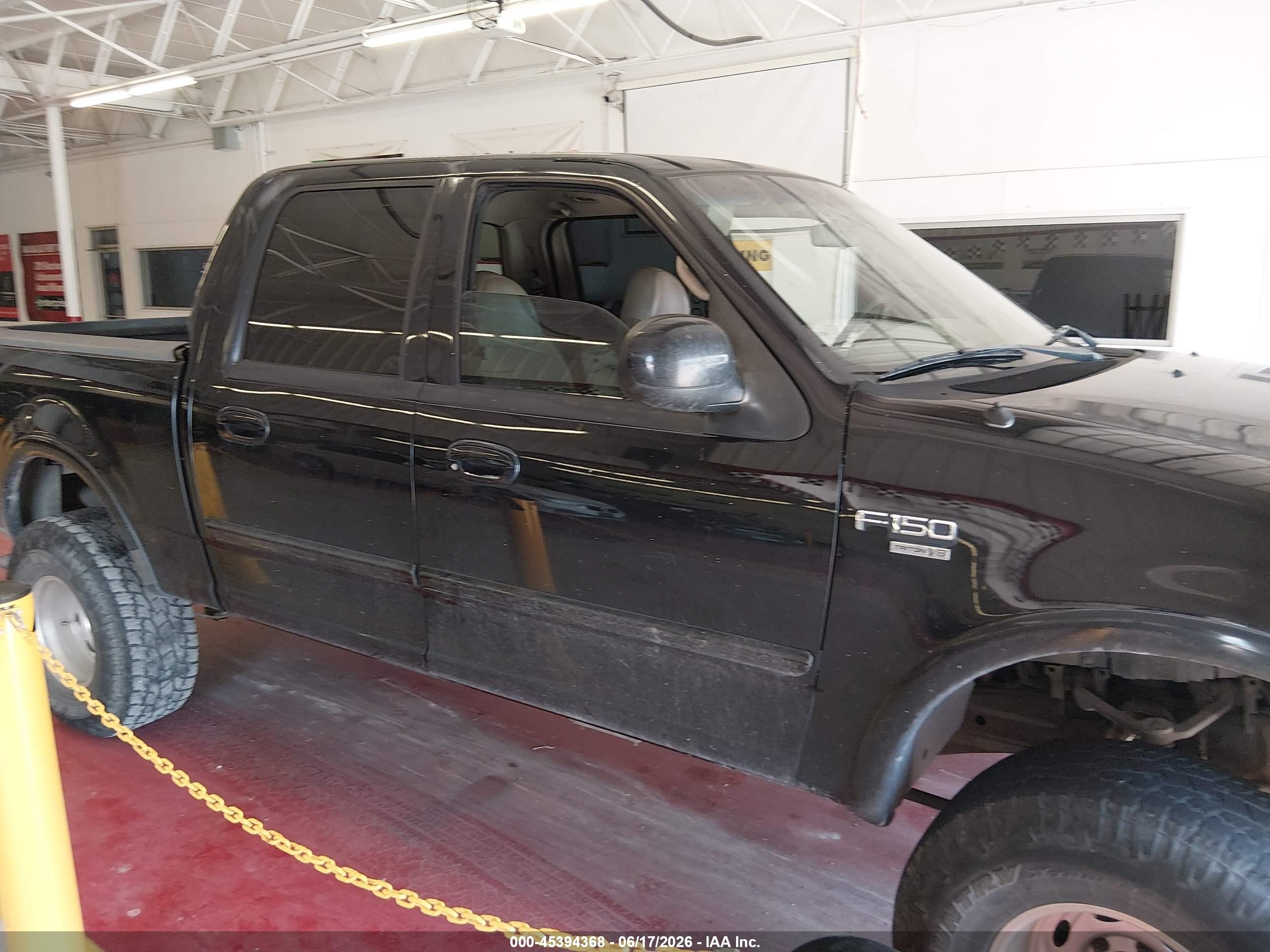 2001 Ford F-150 King Ranch Edition/lariat/xlt Black vin: 1FTRW08L01KD53932