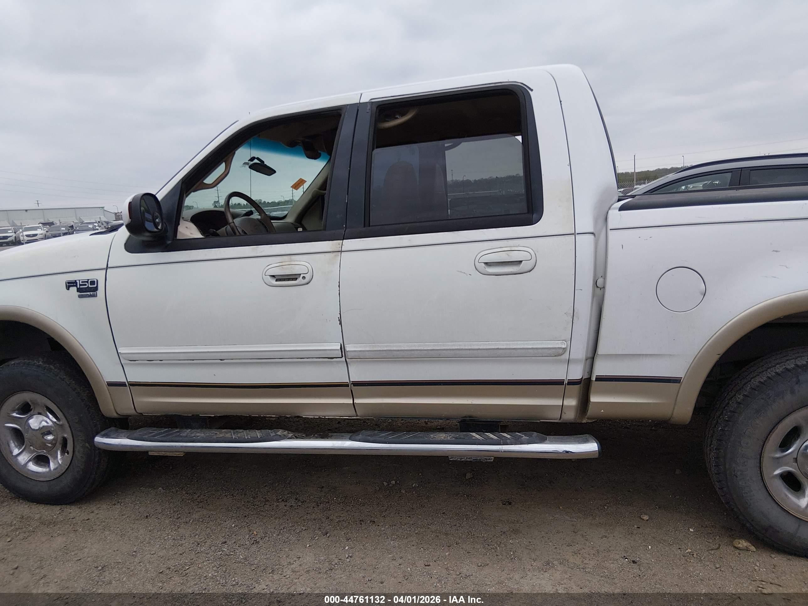 2001 Ford F-150 King Ranch Edition/lariat/xlt White vin: 1FTRW08L01KD81486