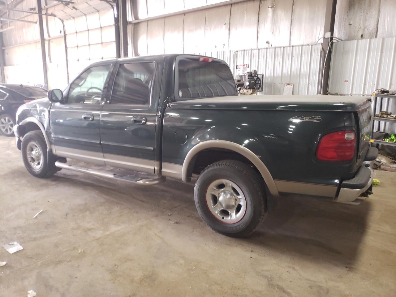 2001 Ford F150 Supercrew Green vin: 1FTRW08L01KE89686
