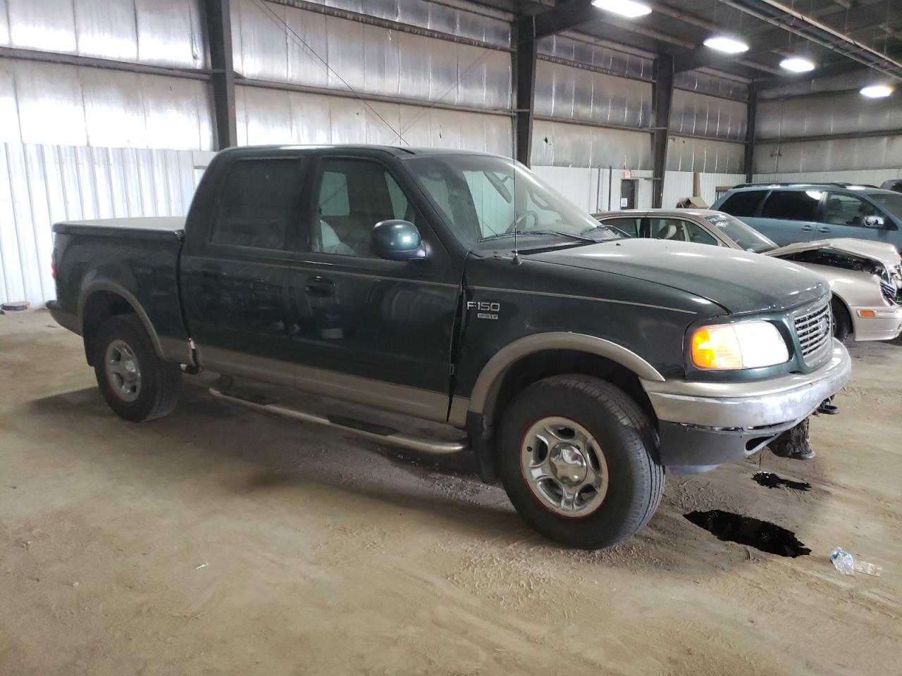2001 Ford F150 Supercrew Green vin: 1FTRW08L01KE89686