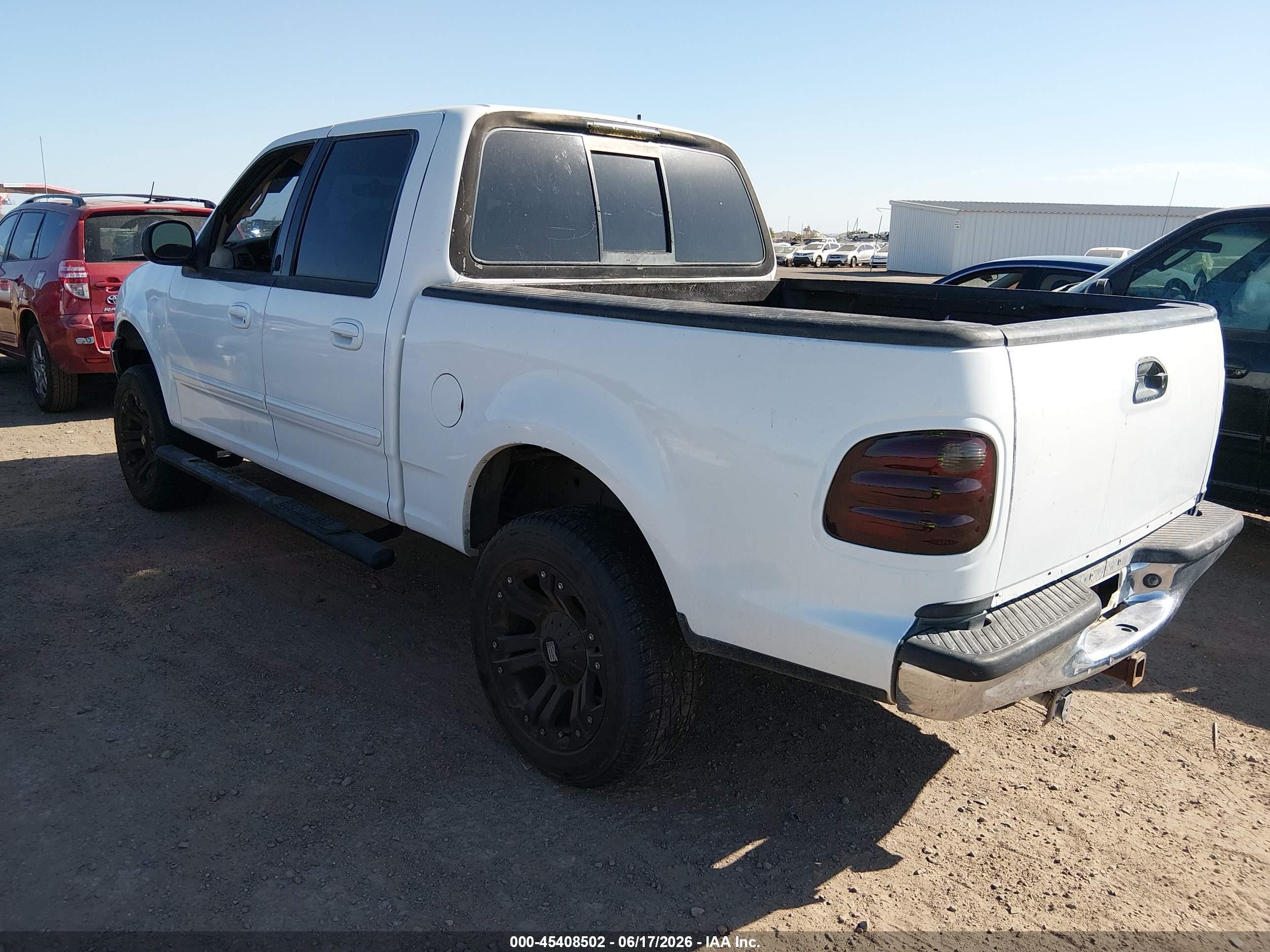 2001 Ford F-150 King Ranch Edition/lariat/xlt White vin: 1FTRW08L01KF49479