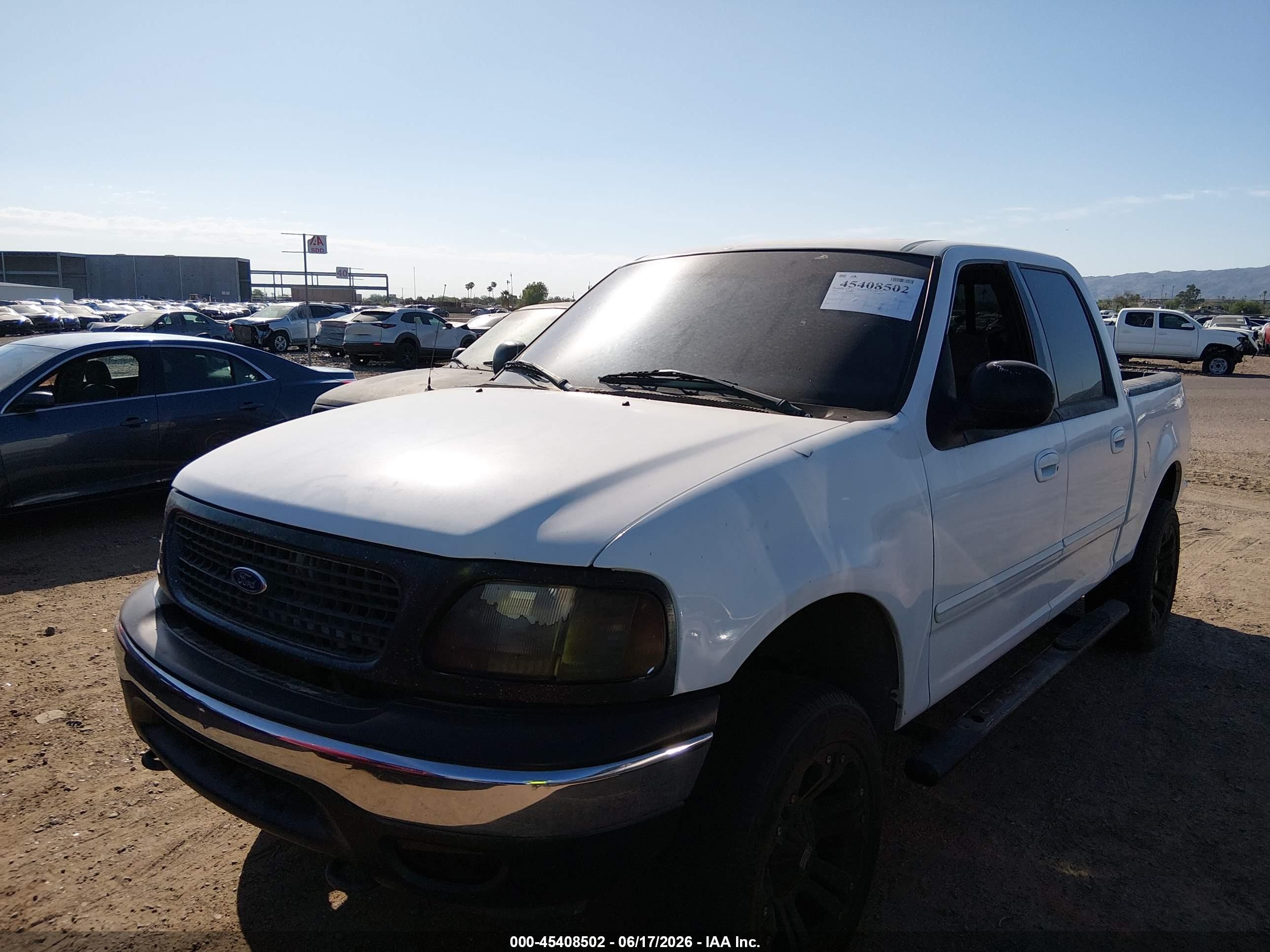 2001 Ford F-150 King Ranch Edition/lariat/xlt White vin: 1FTRW08L01KF49479