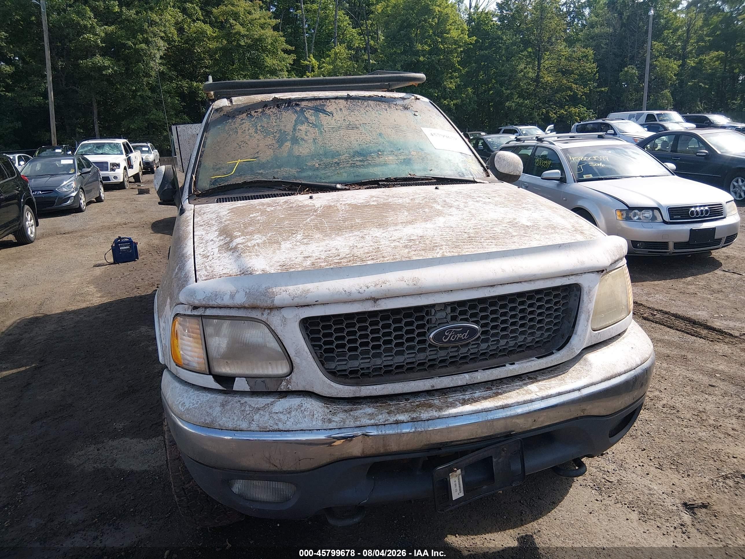 2001 Ford F-150 King Ranch Edition/lariat/xlt White vin: 1FTRW08L01KF67240