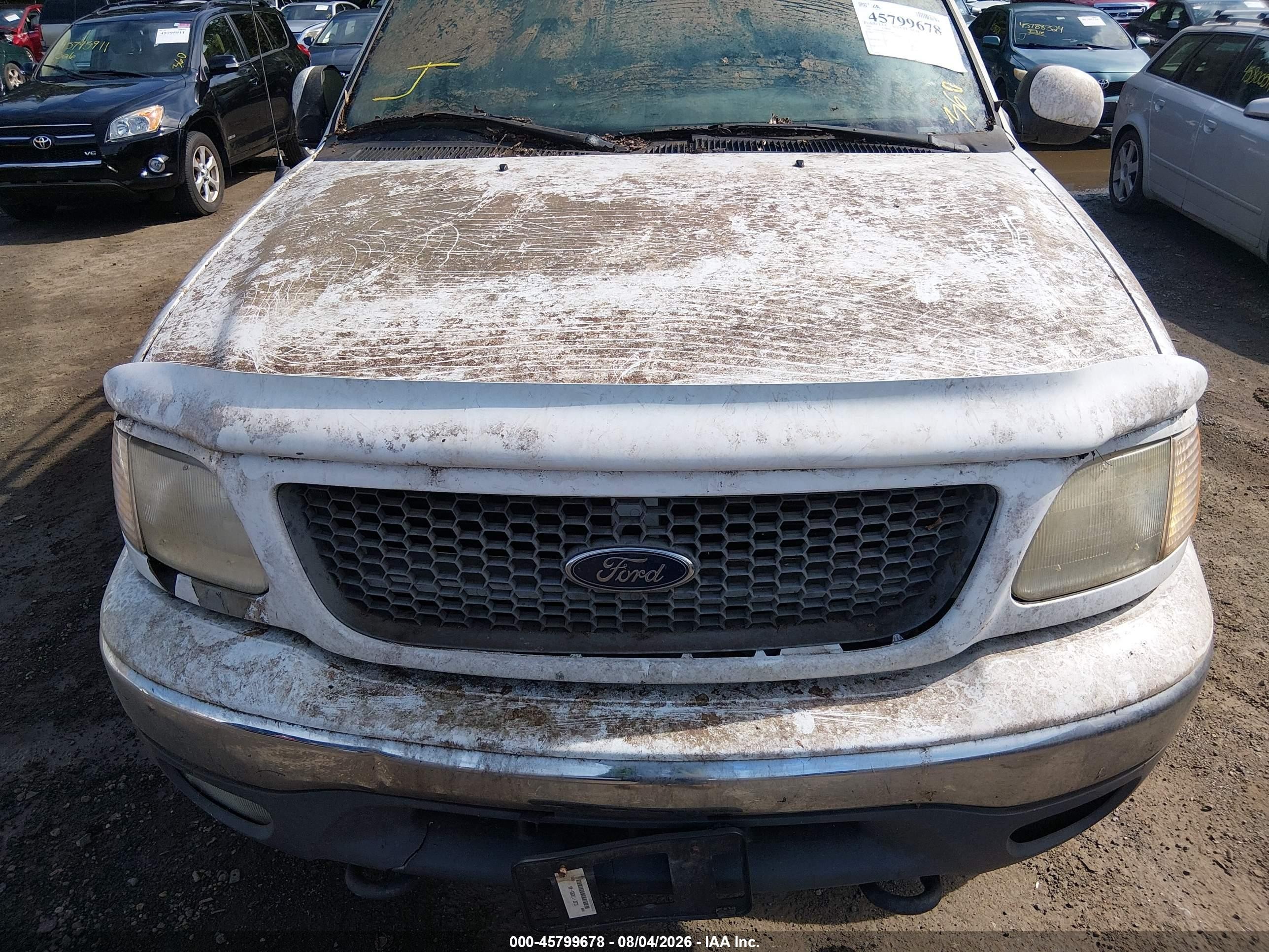 2001 Ford F-150 King Ranch Edition/lariat/xlt White vin: 1FTRW08L01KF67240