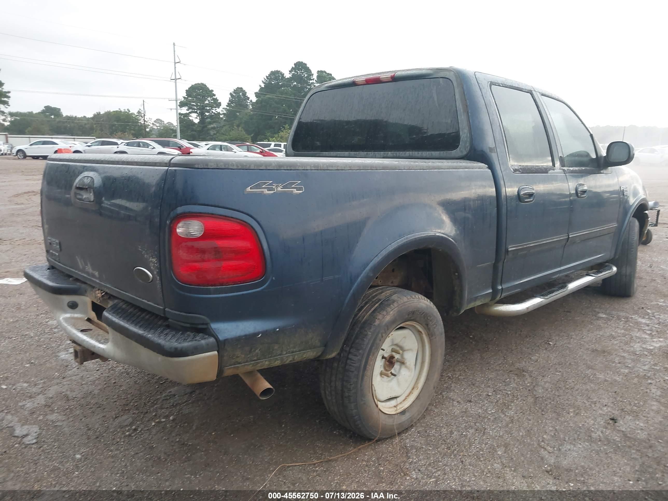 2002 Ford F-150 Lariat/xlt Dark Blue vin: 1FTRW08L02KB47172