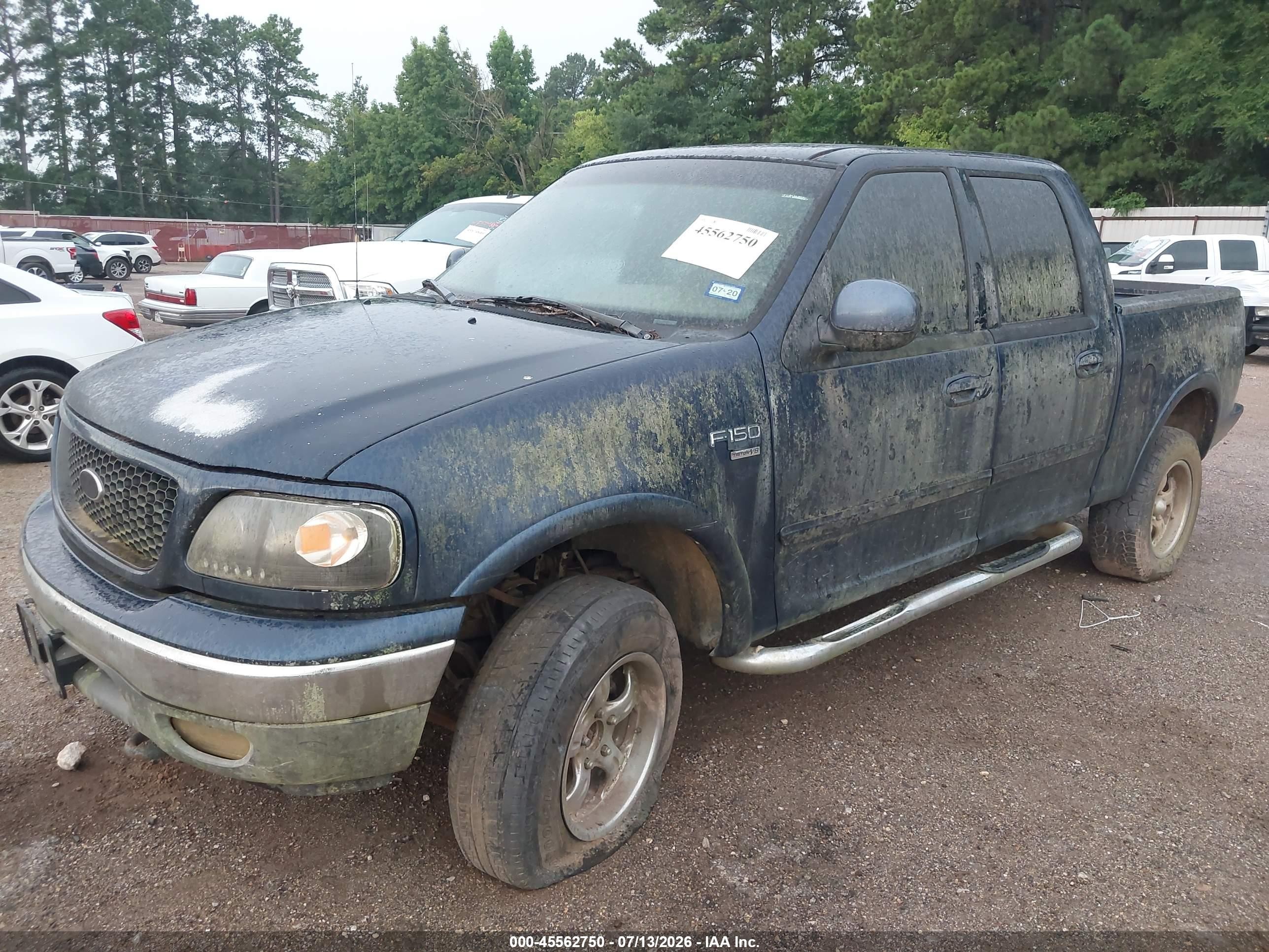 2002 Ford F-150 Lariat/xlt Dark Blue vin: 1FTRW08L02KB47172