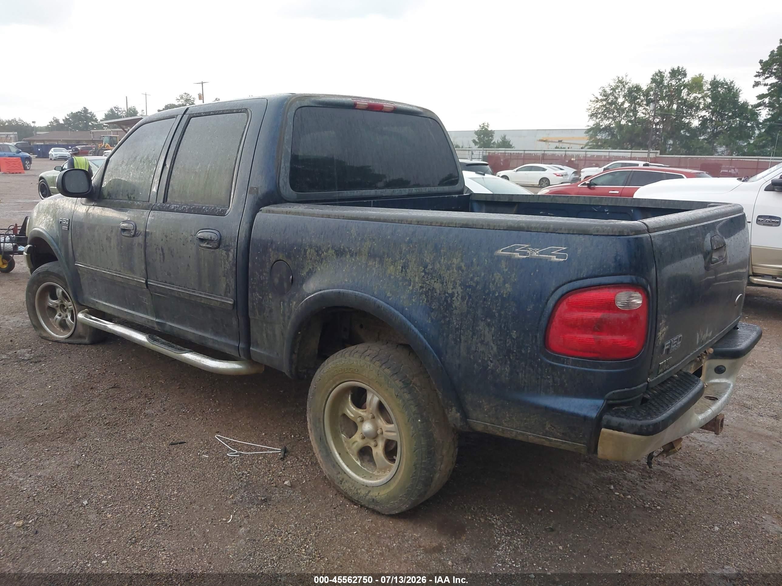 2002 Ford F-150 Lariat/xlt Dark Blue vin: 1FTRW08L02KB47172