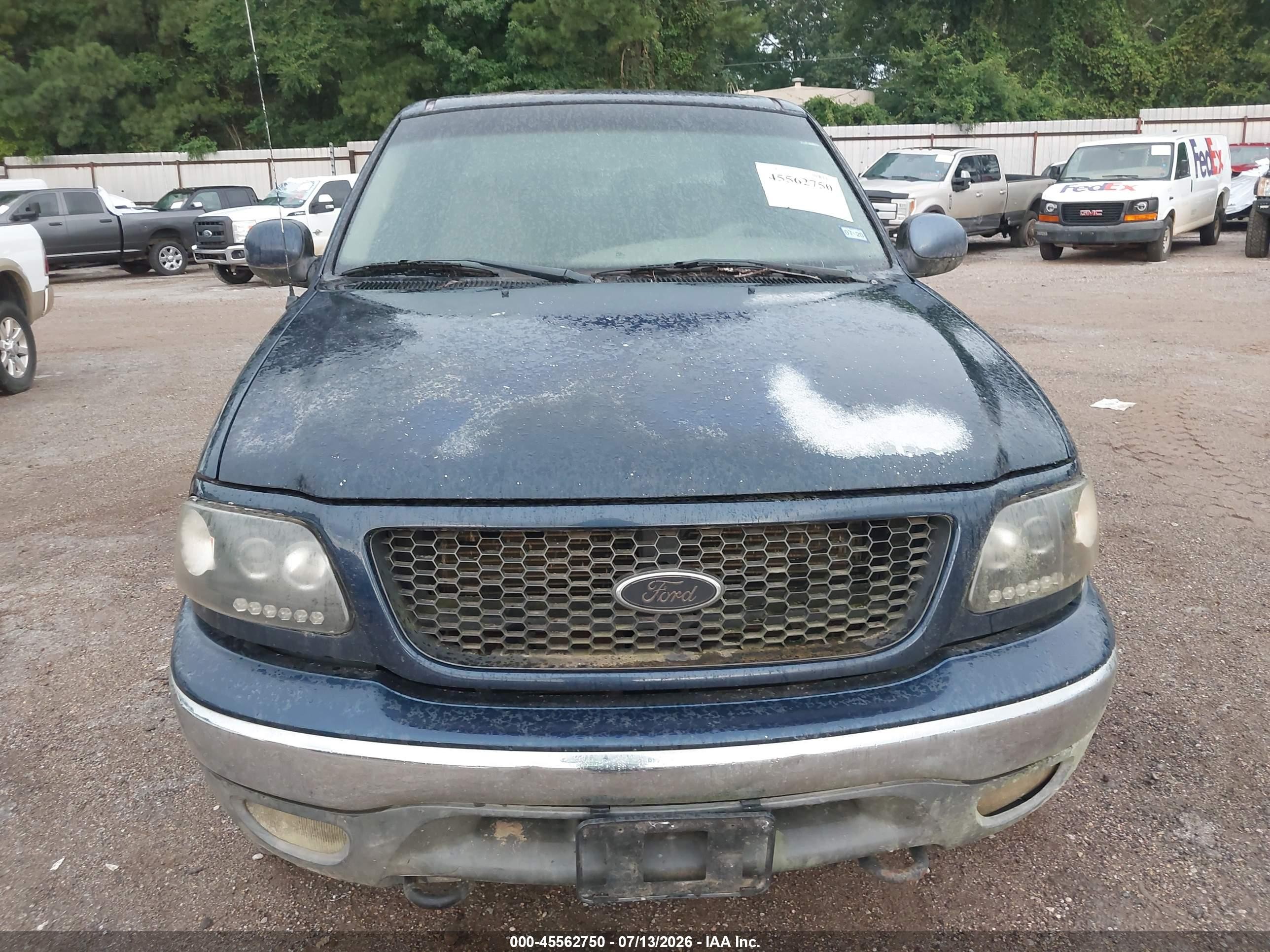 2002 Ford F-150 Lariat/xlt Dark Blue vin: 1FTRW08L02KB47172