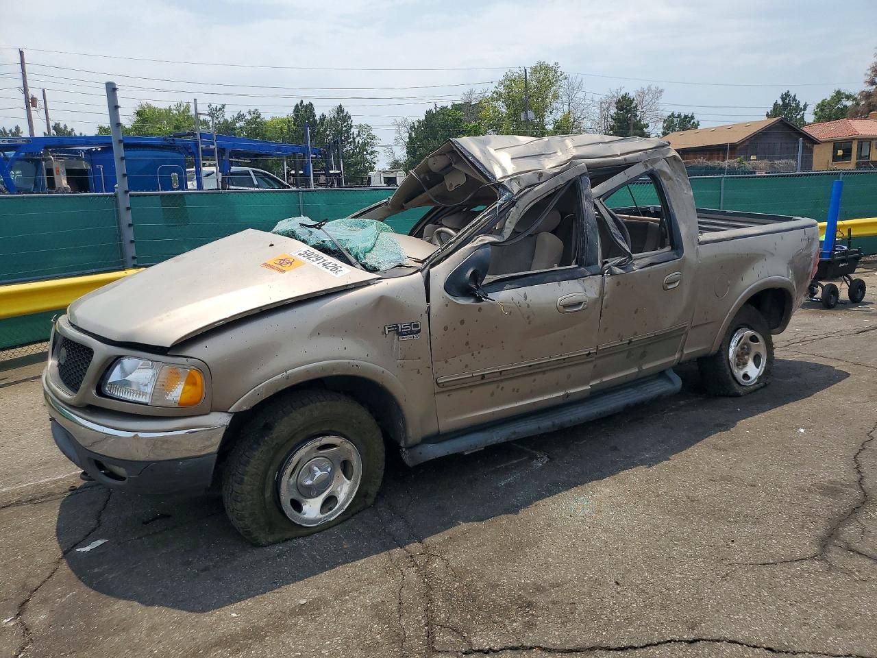 2002 Ford F150 Supercrew Желто-коричневый vin: 1FTRW08L02KB62755