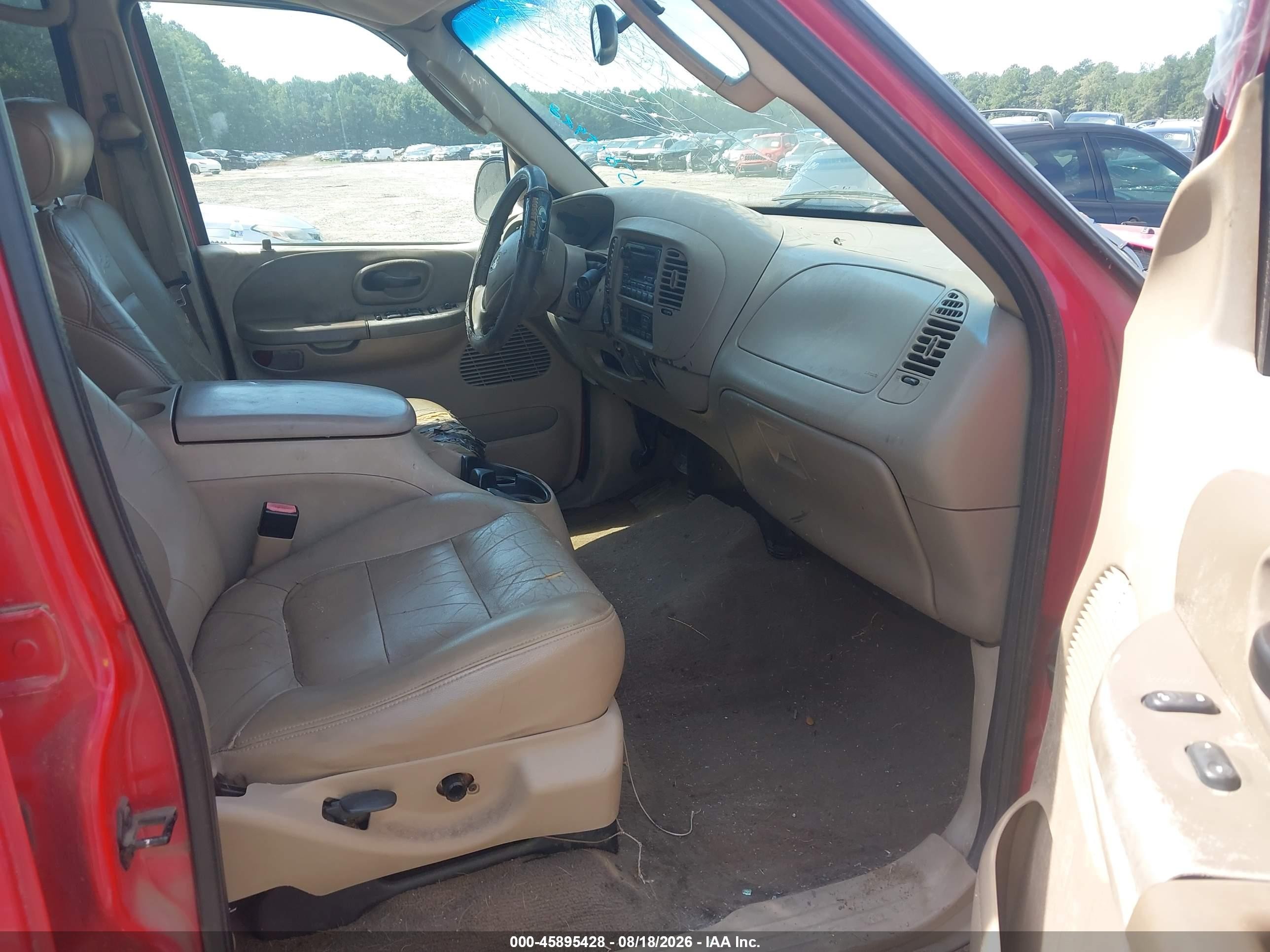 2003 Ford F-150 Lariat/xlt Red vin: 1FTRW08L03KA27227