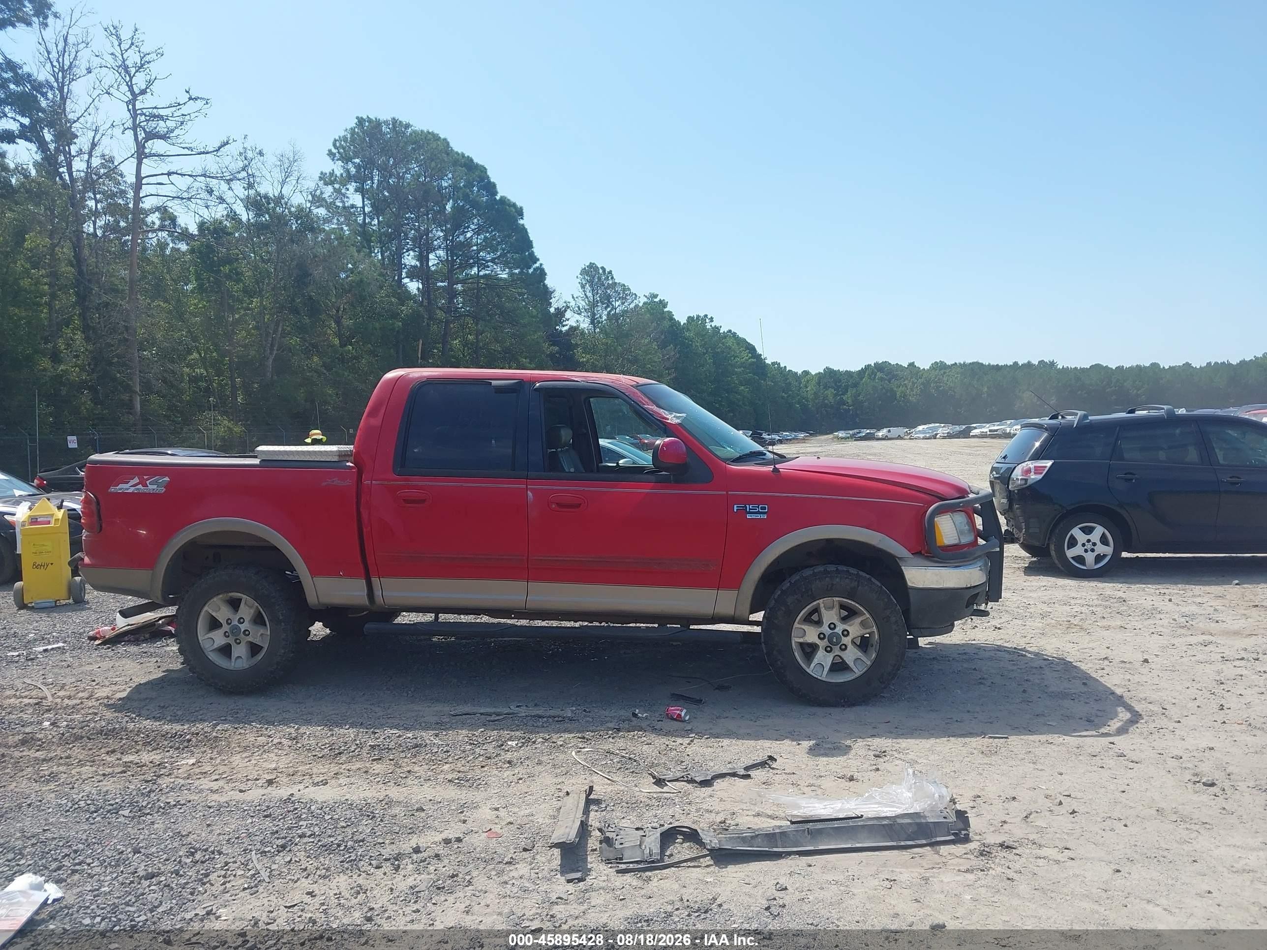 2003 Ford F-150 Lariat/xlt Red vin: 1FTRW08L03KA27227