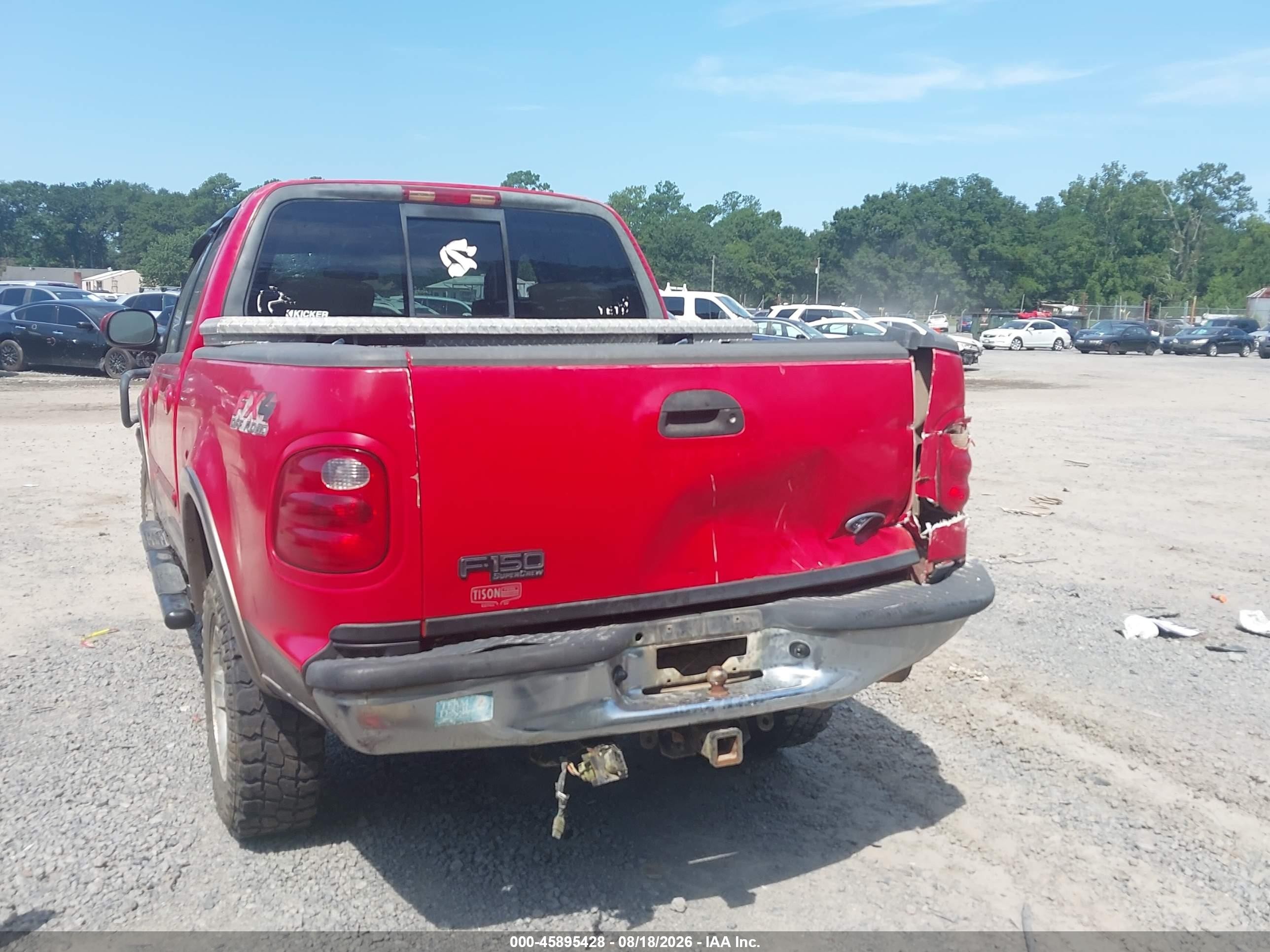2003 Ford F-150 Lariat/xlt Red vin: 1FTRW08L03KA27227