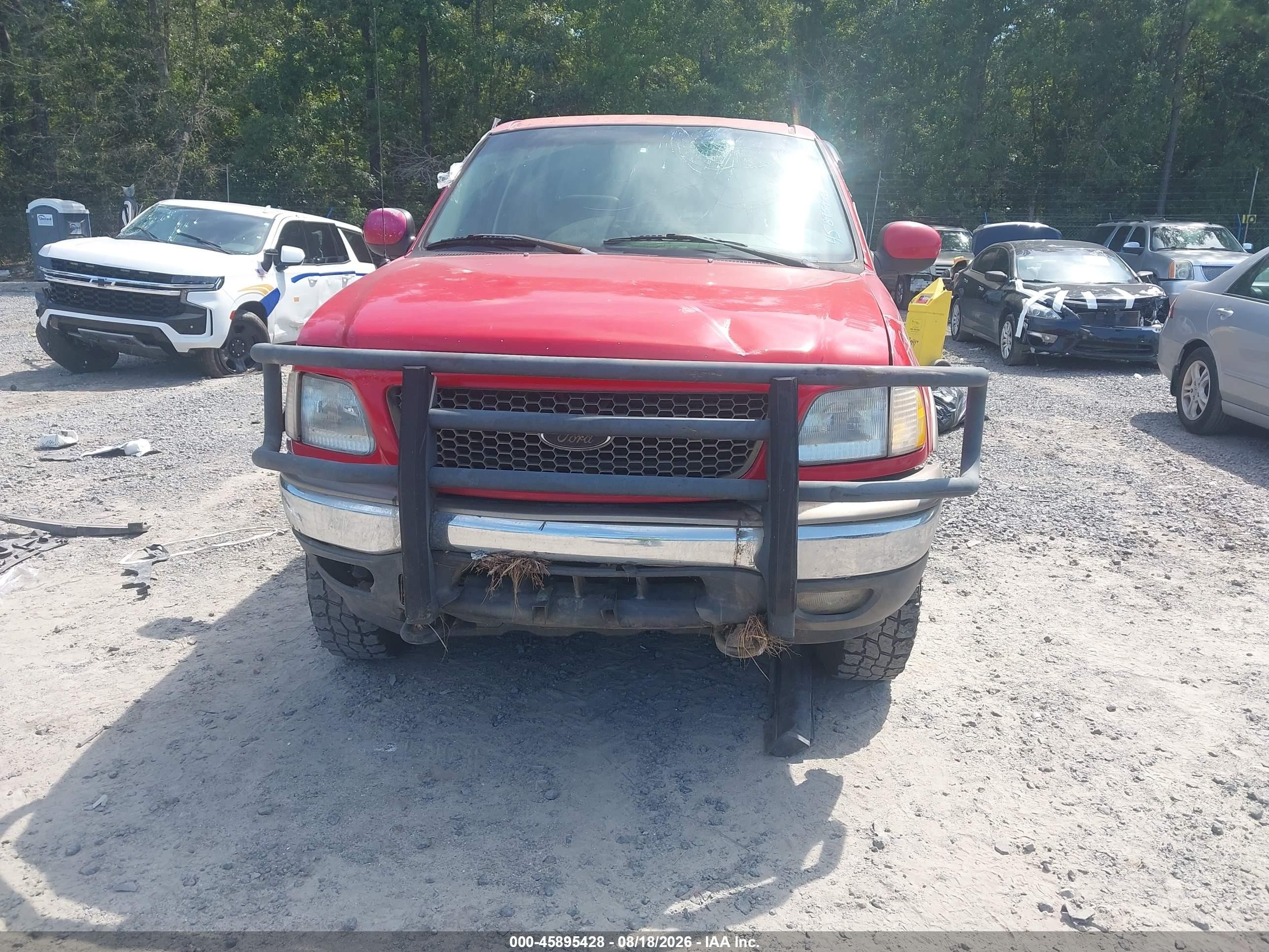 2003 Ford F-150 Lariat/xlt Red vin: 1FTRW08L03KA27227