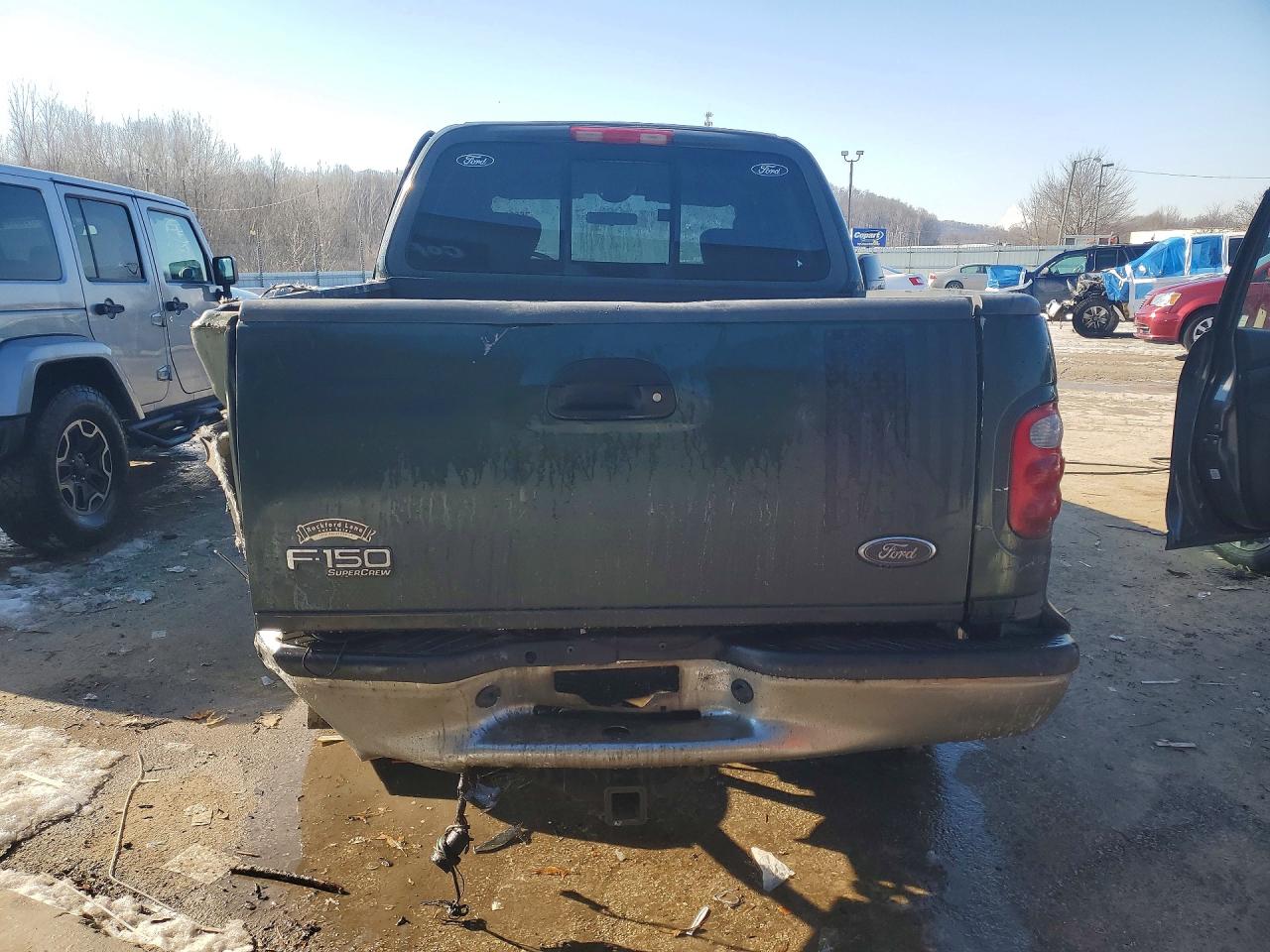 2003 Ford F150 Supercrew Green vin: 1FTRW08L03KA36297