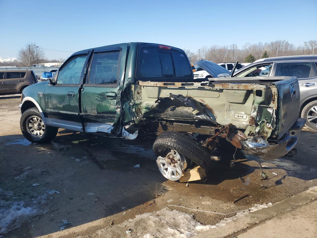 2003 Ford F150 Supercrew Green vin: 1FTRW08L03KA36297