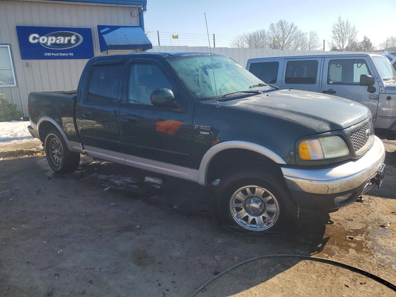 2003 Ford F150 Supercrew Green vin: 1FTRW08L03KA36297