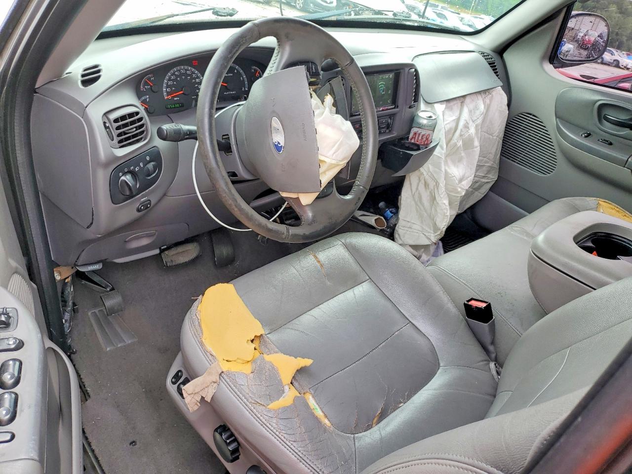2003 Ford F150 Supercrew Gray vin: 1FTRW08L03KA63015