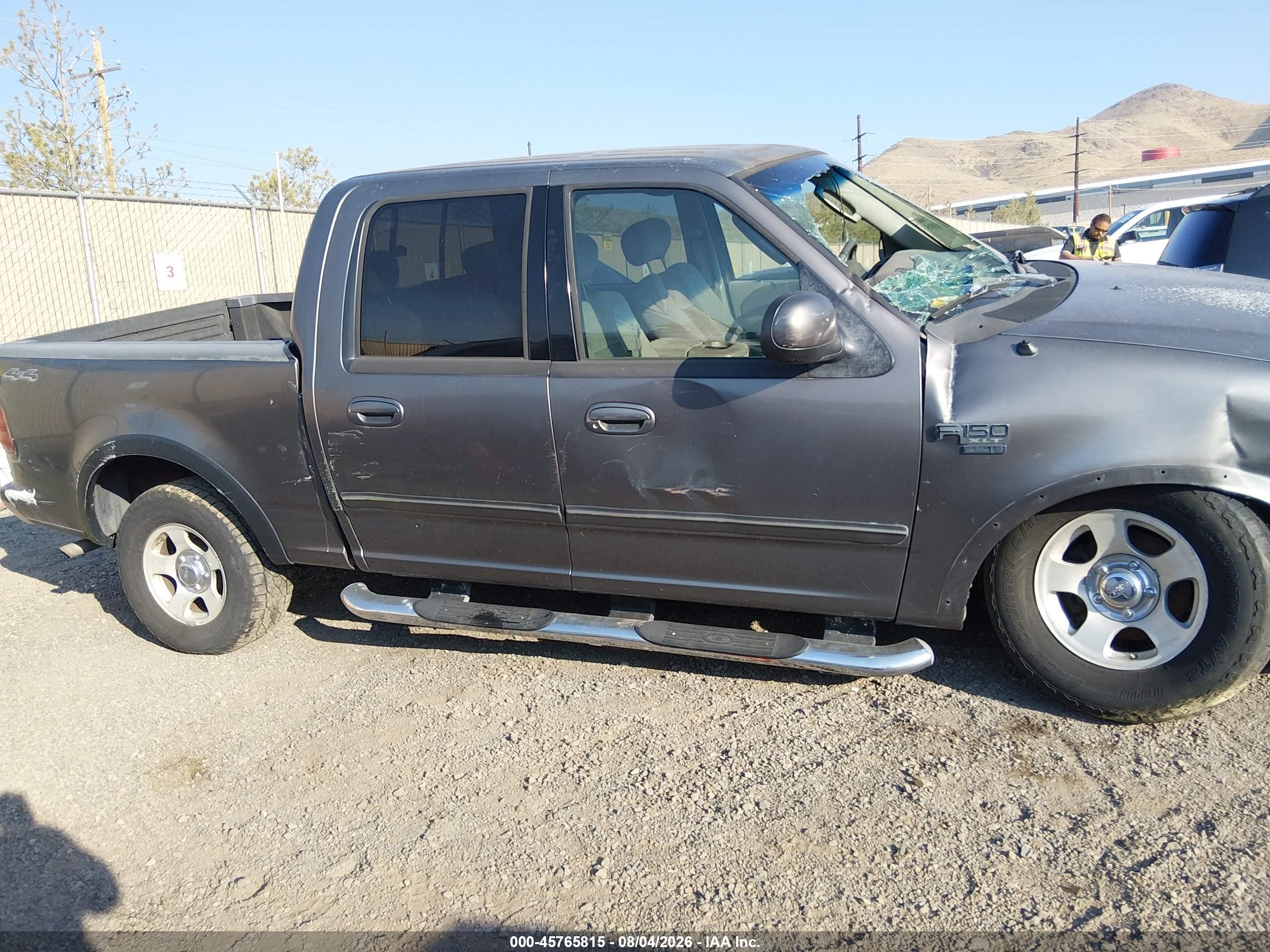 2003 Ford F-150 Lariat/xlt Gray vin: 1FTRW08L03KA88481