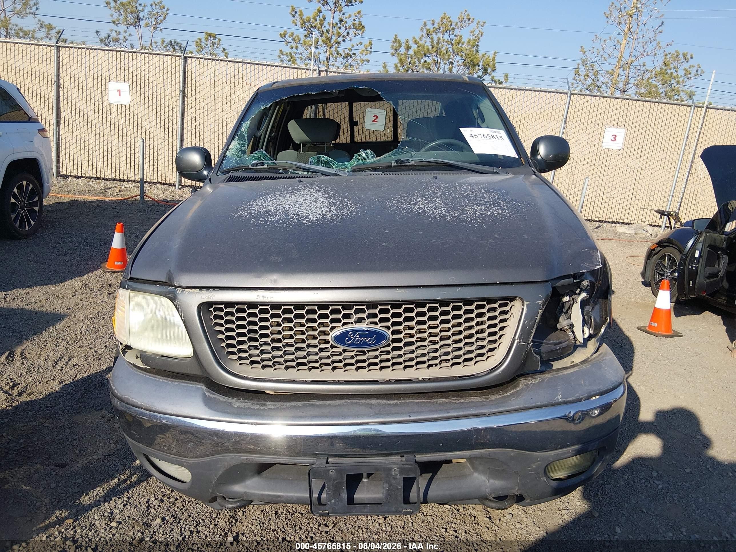 2003 Ford F-150 Lariat/xlt Gray vin: 1FTRW08L03KA88481