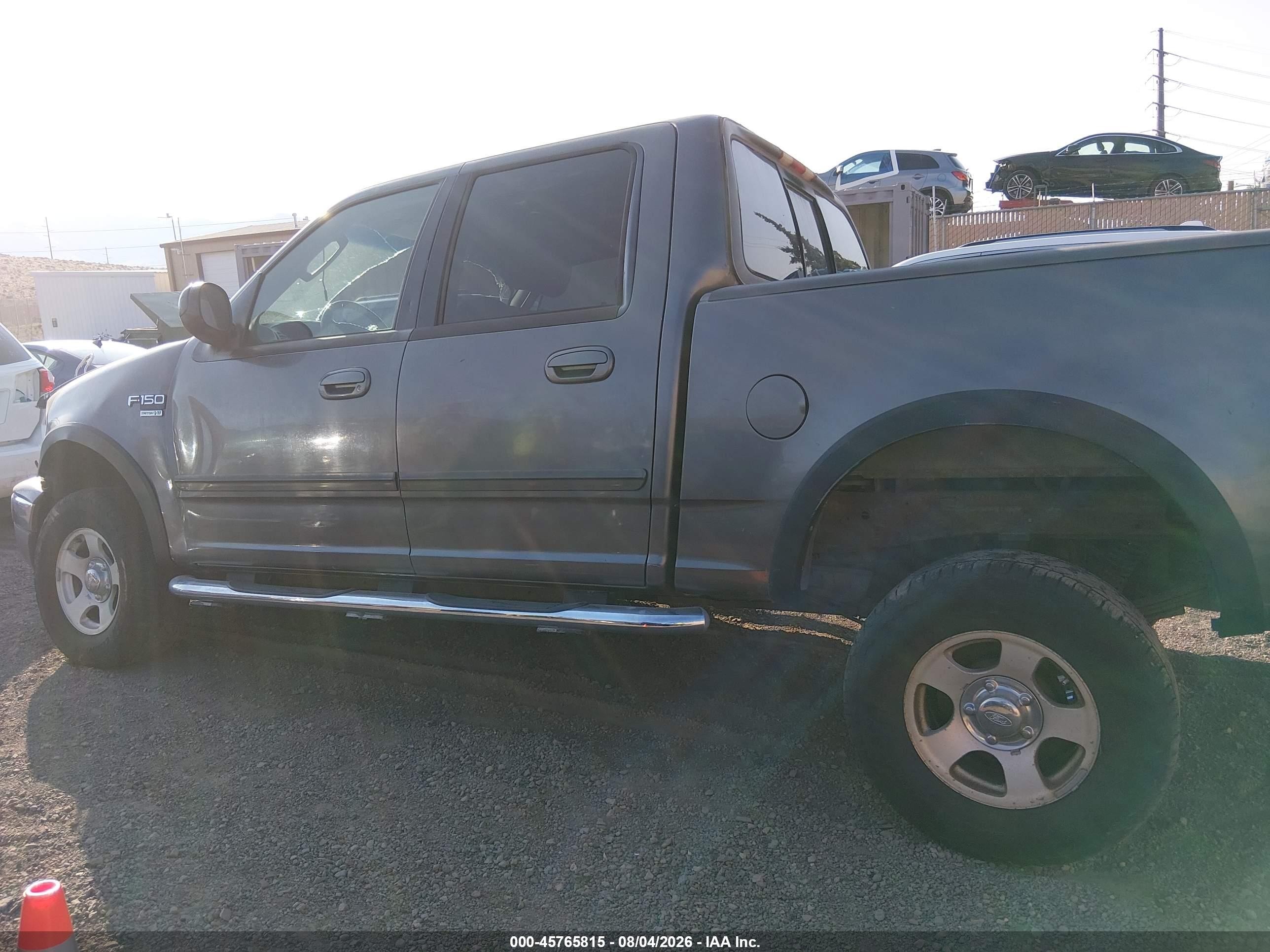 2003 Ford F-150 Lariat/xlt Gray vin: 1FTRW08L03KA88481