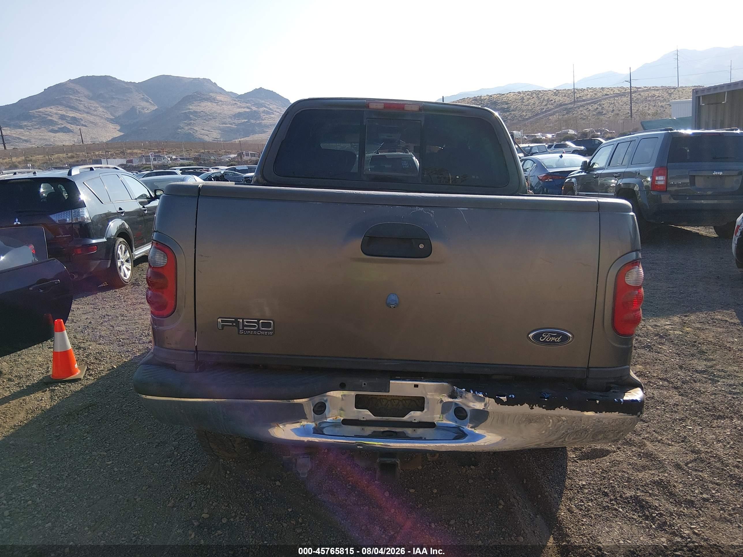 2003 Ford F-150 Lariat/xlt Gray vin: 1FTRW08L03KA88481