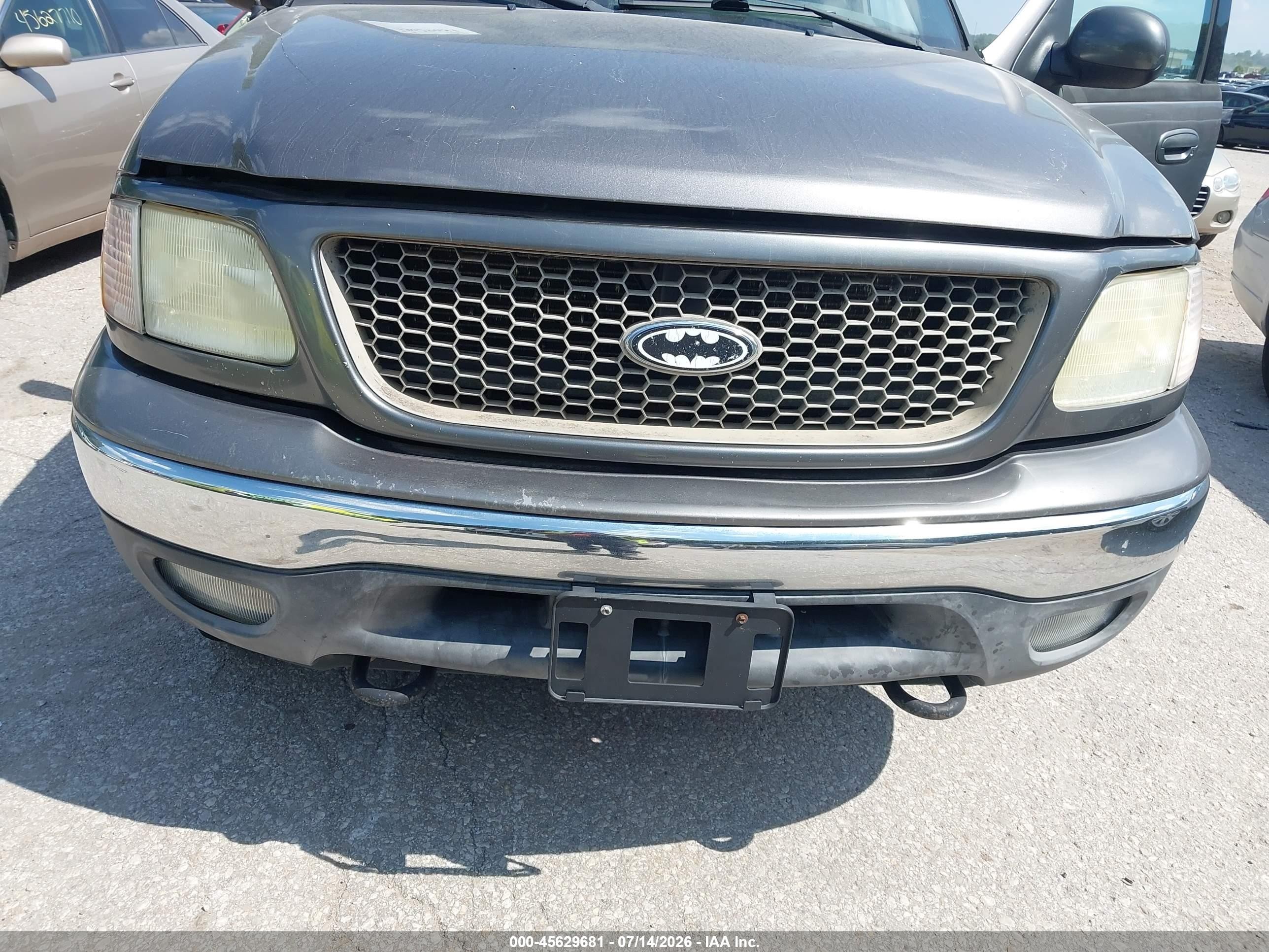2003 Ford F-150 Lariat/xlt Gray vin: 1FTRW08L03KC21157