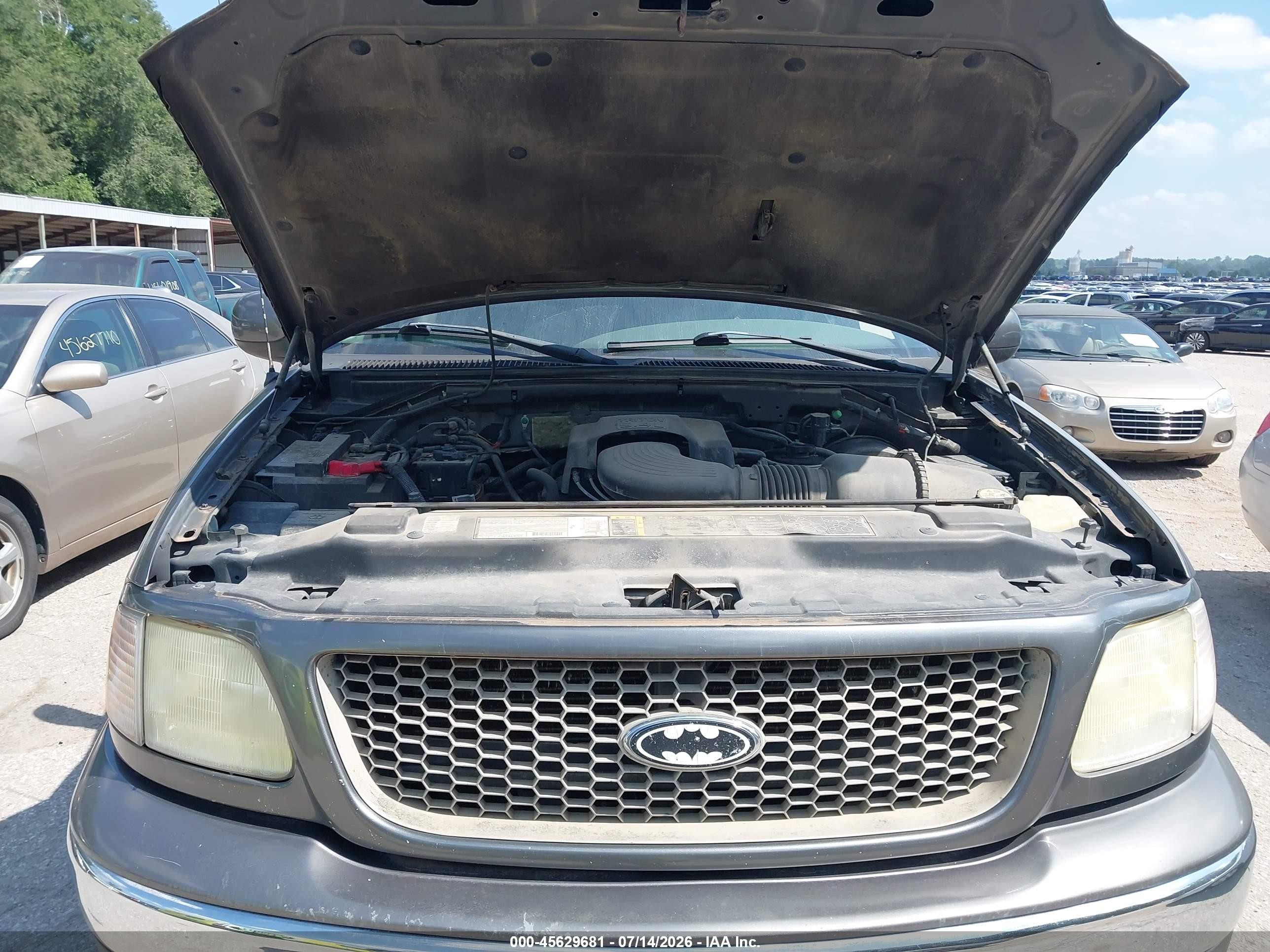 2003 Ford F-150 Lariat/xlt Gray vin: 1FTRW08L03KC21157